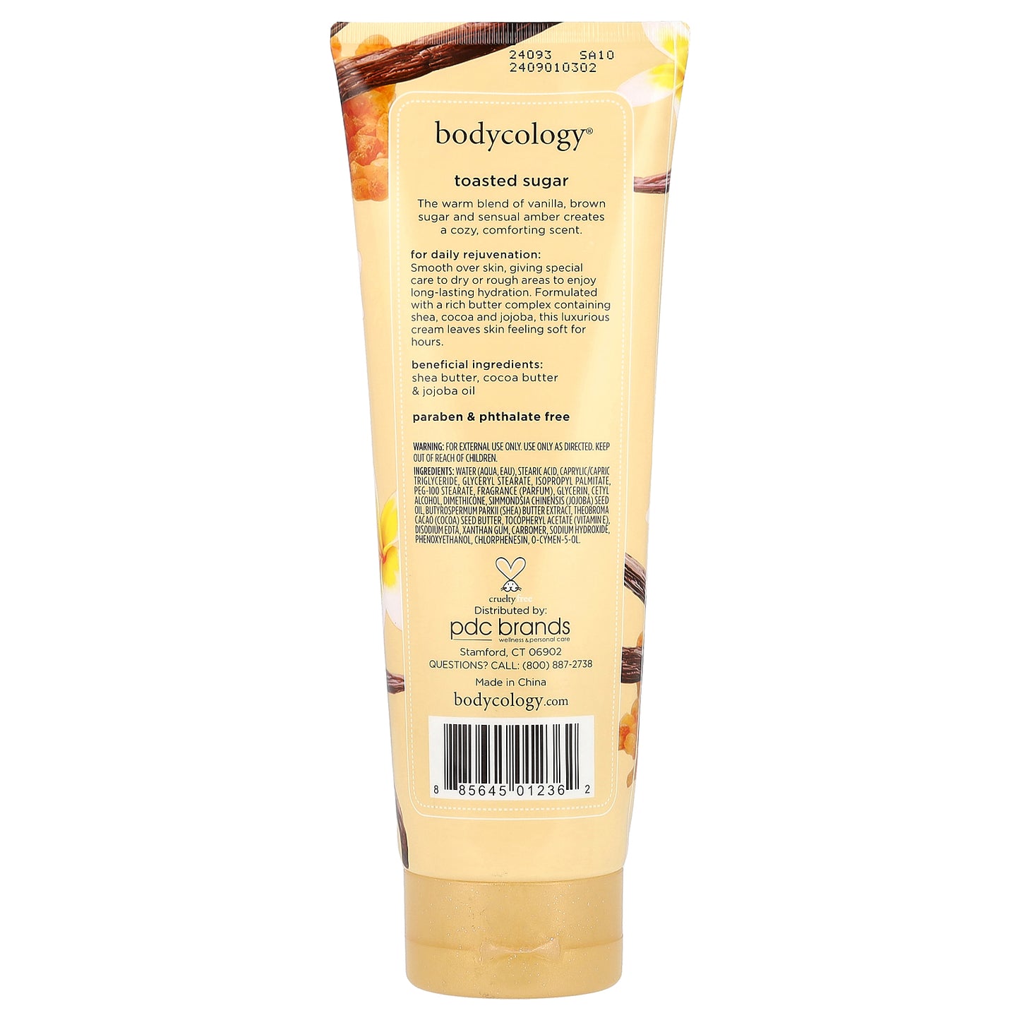 Bodycology, Body Cream, Toasted Sugar, 8 oz (227 g)