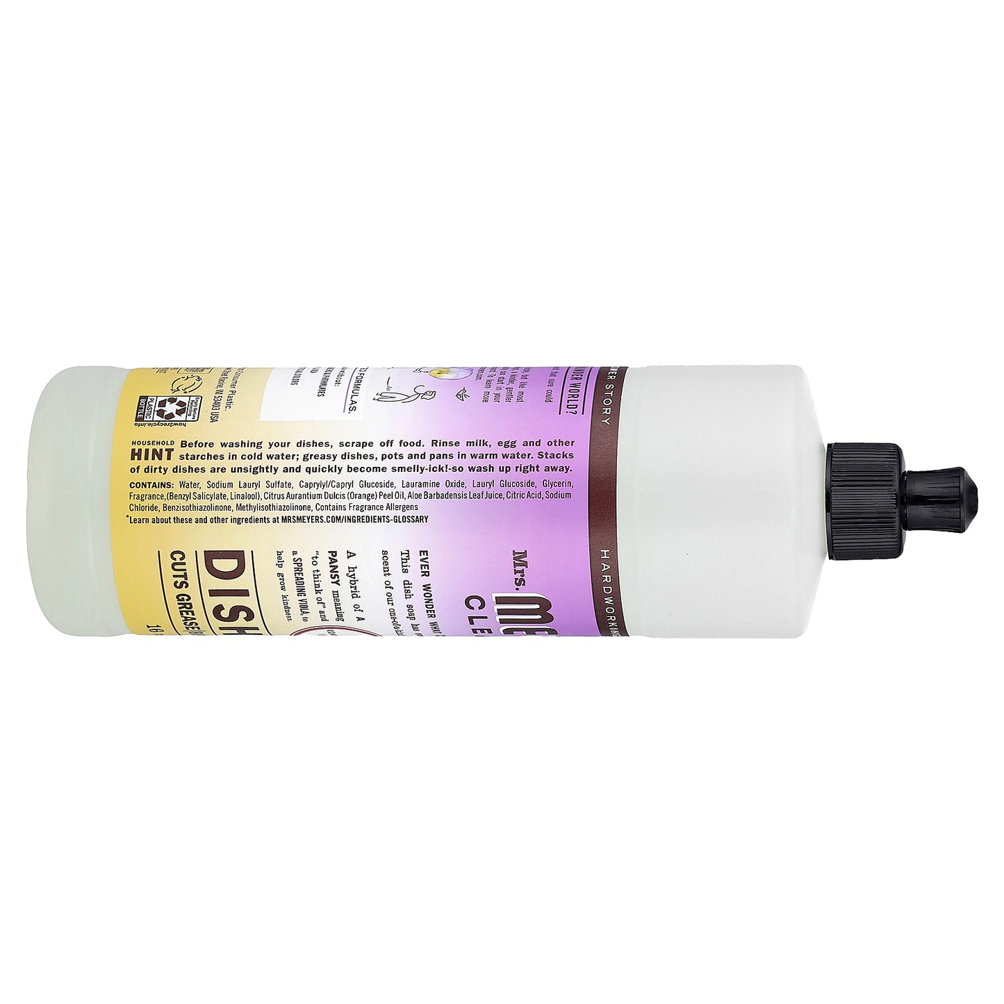 Mrs. Meyers Clean Day, Dish Soap, Compassion Flower, 16 fl oz (473 ml)