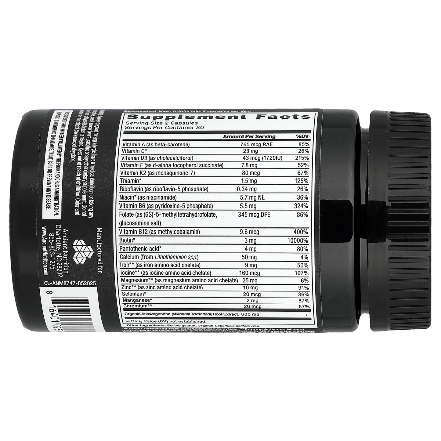 Ancient Nutrition, Women's 50+ Multivitamin, 60 Capsules