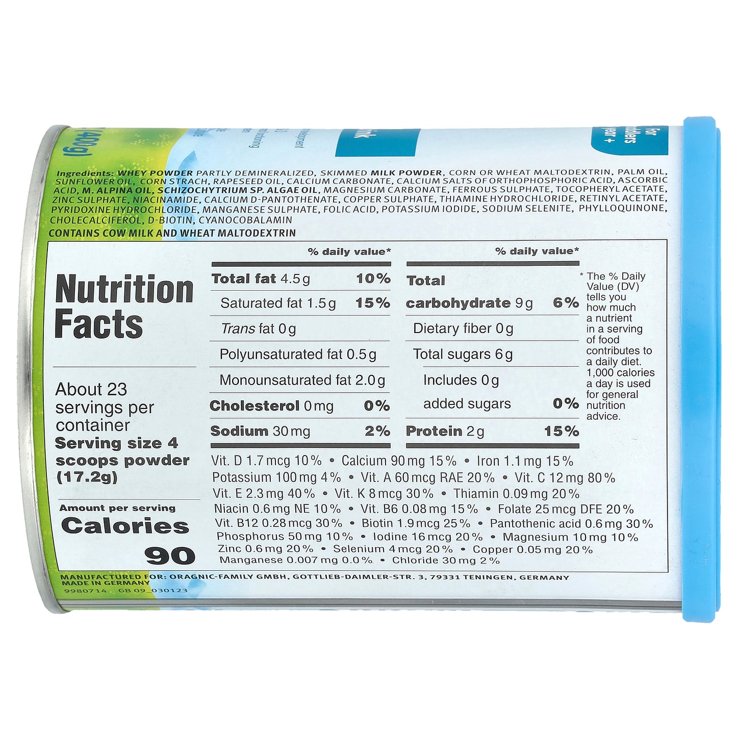 Holle, Cow Milk Toddler Drink, 1 Year+, 14.1 oz (400 g)