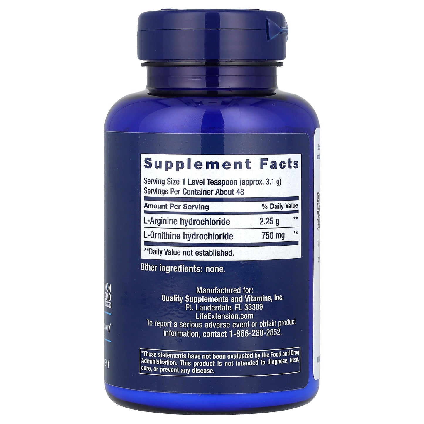 Life Extension, Arginine Ornithine Powder, 5.29 oz (150 g)