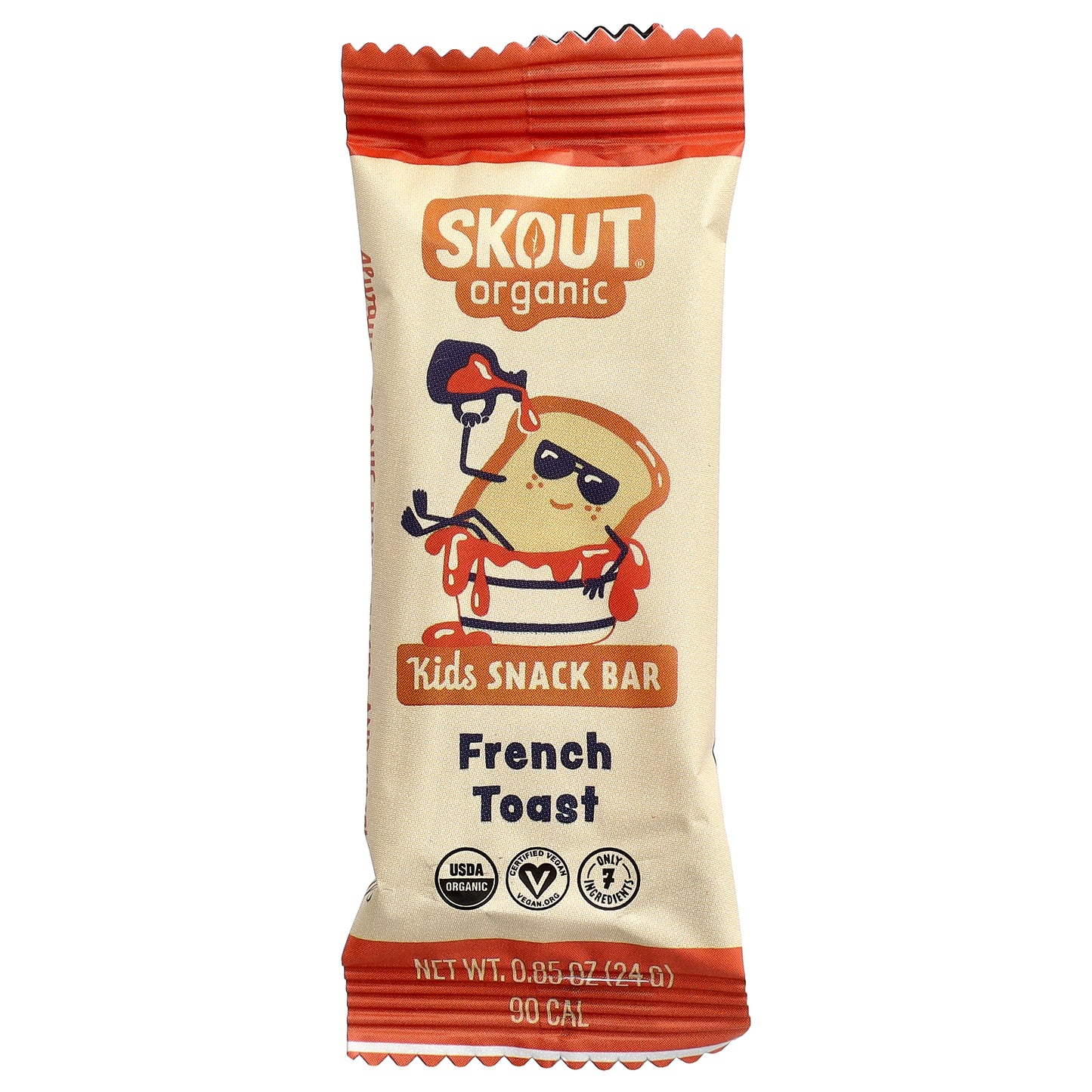 Skout Organic, Kids Snack Bars, French Toast, 6 Bars, 0.85 oz (24 g) Each