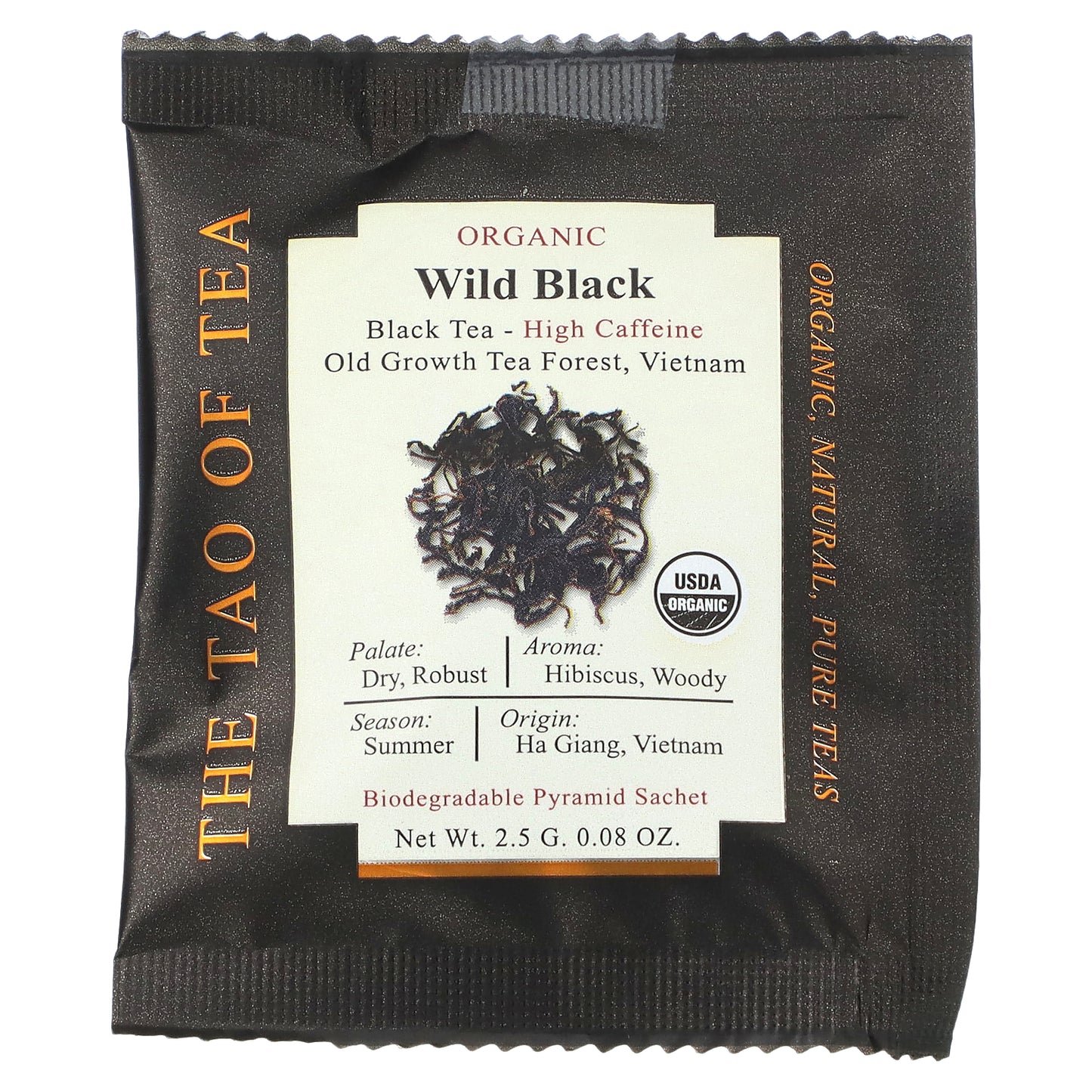 The Tao of Tea, Organic Black Tea, Wild Black, 15 Pyramid Sachets, 1.32 oz (37.5 g)