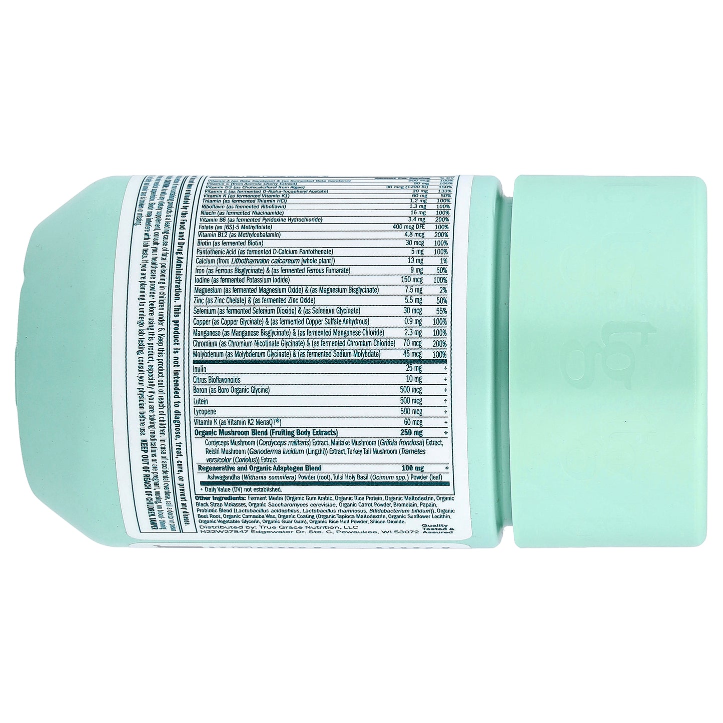 True Grace, One Daily Women's Multivitamin, 30 Vegan Tablets