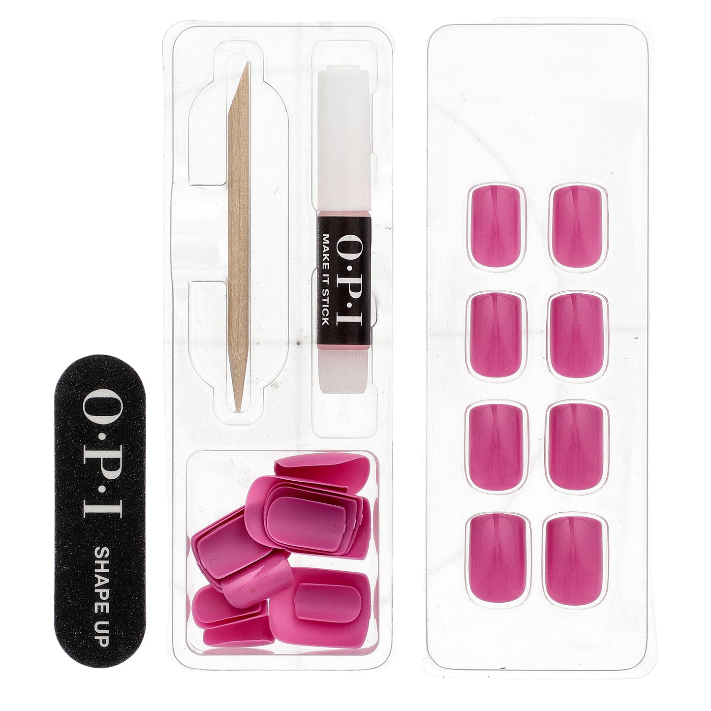 OPI, On Point, Instant Press-On Mani, Short Length, Lucky Lucky Lavender, 27 Piece Kit
