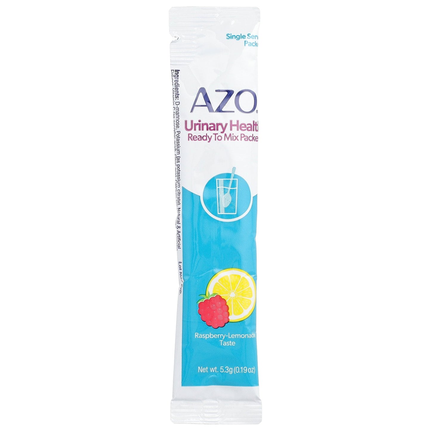 AZO, Urinary Health, Ready To Mix Packets, Raspberry-Lemonade, 10 Single Serve Packets, 5.3 g (0.19 oz) Each