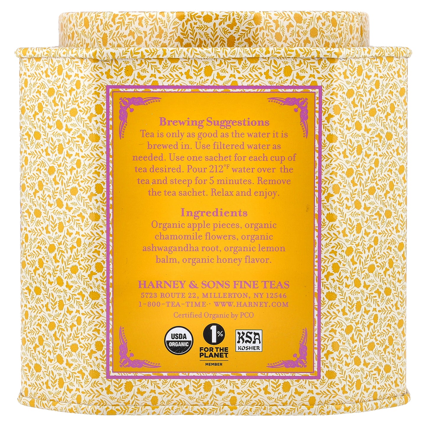 Harney & Sons, Honey Chamomile , 30 Sachets, 1.69 oz (48 g)