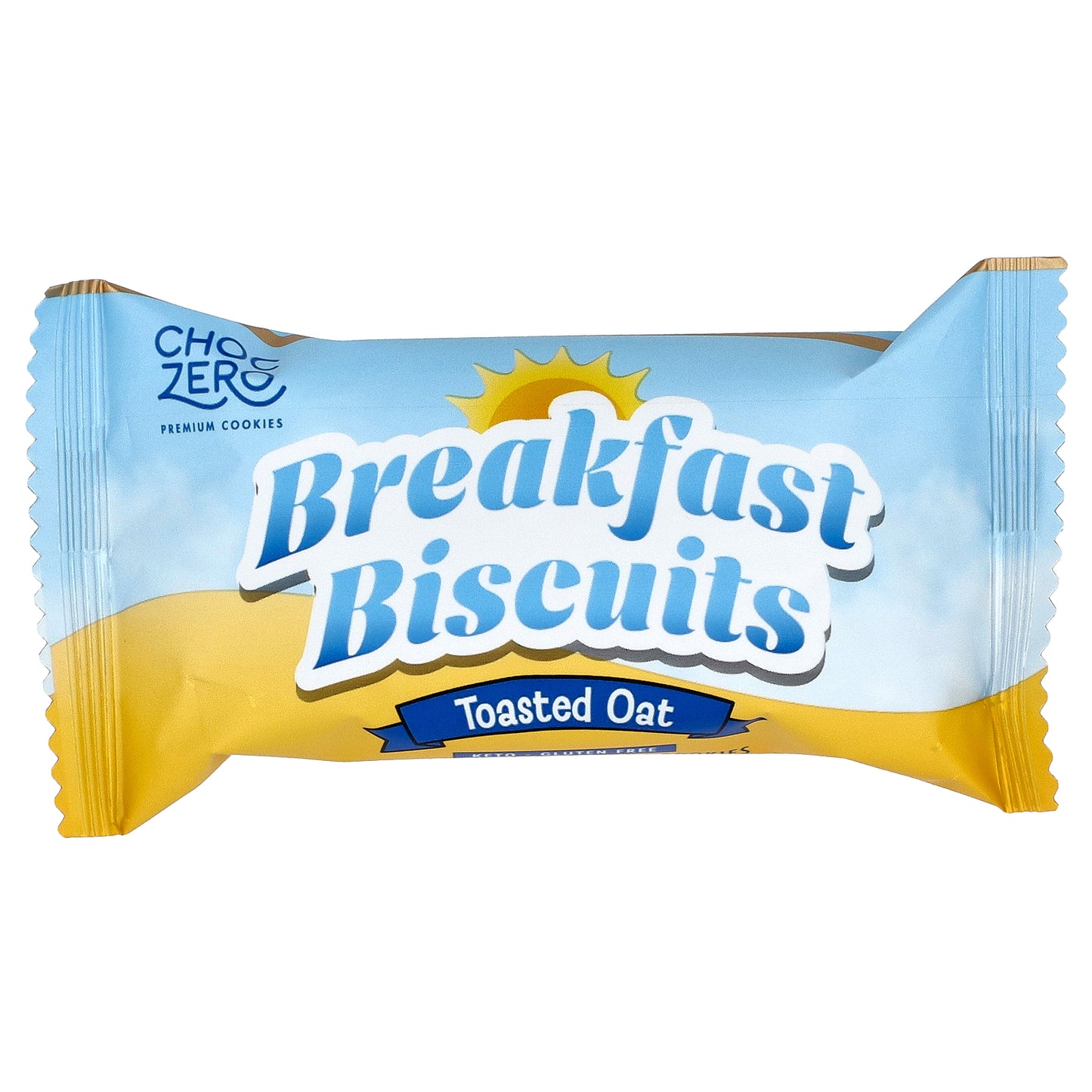ChocZero, Premium Cookies, Breakfast Biscuits, Toasted Oat, 10 Packs (0.9 oz (25 g) Each