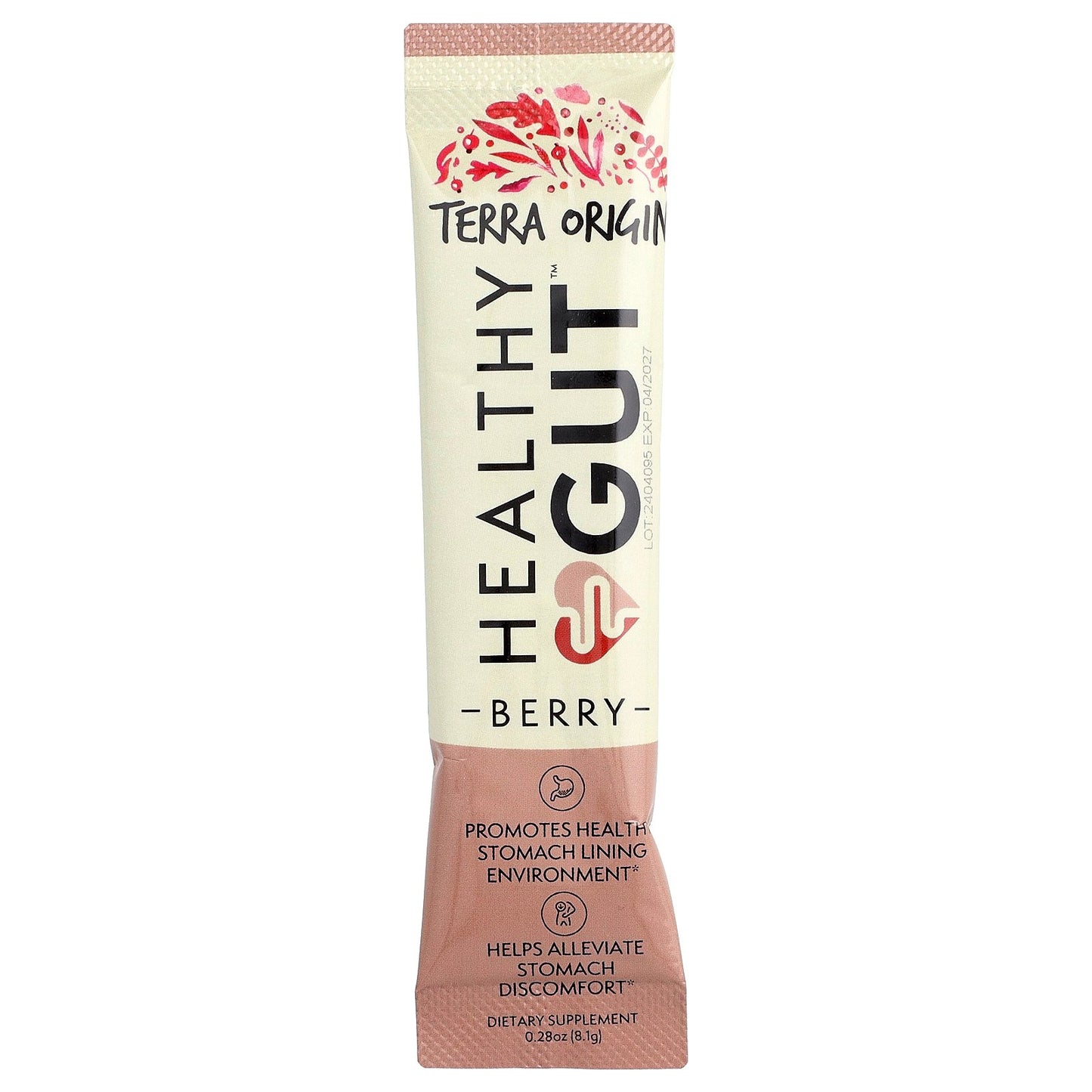 Terra Origin, Healthy Gut™, Berry , 21 On The Go Packets, 0.26 oz (8.1 g) Each