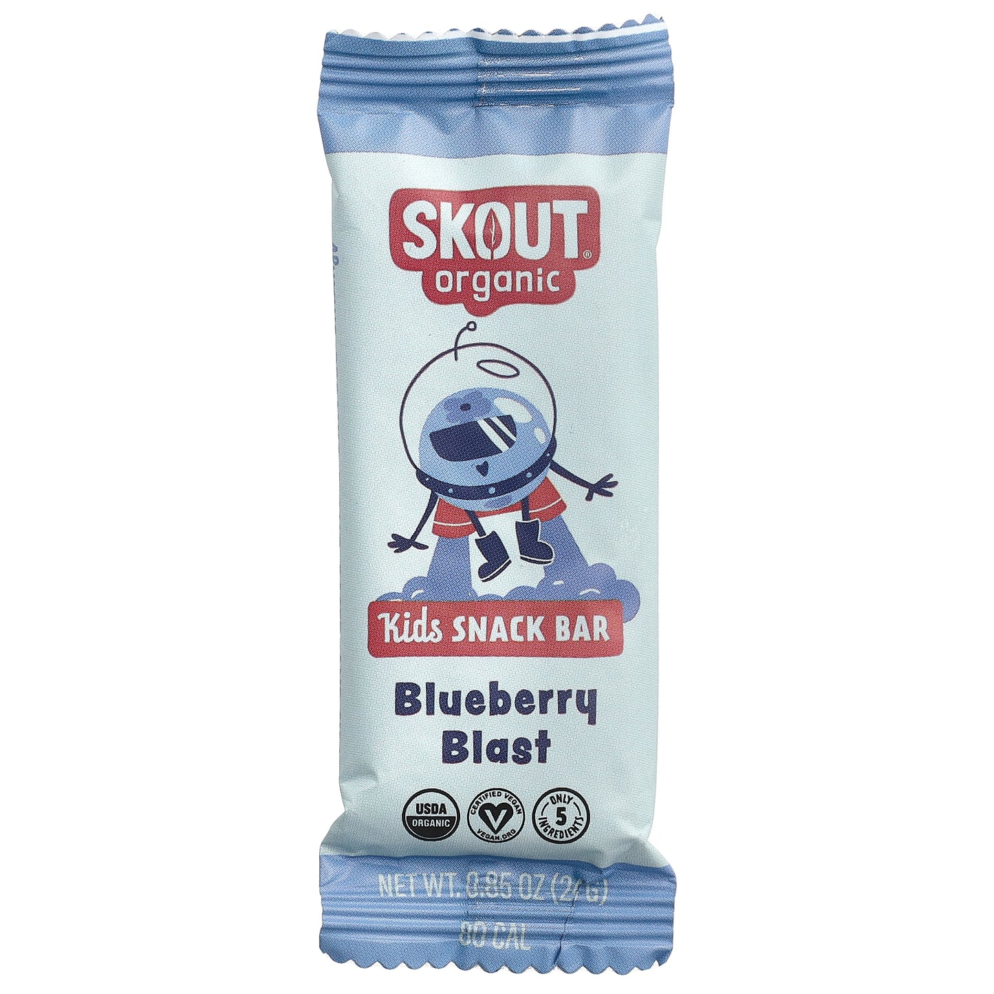 Skout Organic, Kids Snack Bars, Blueberry Blast, 6 Bars, 0.85 oz (24 g) Each