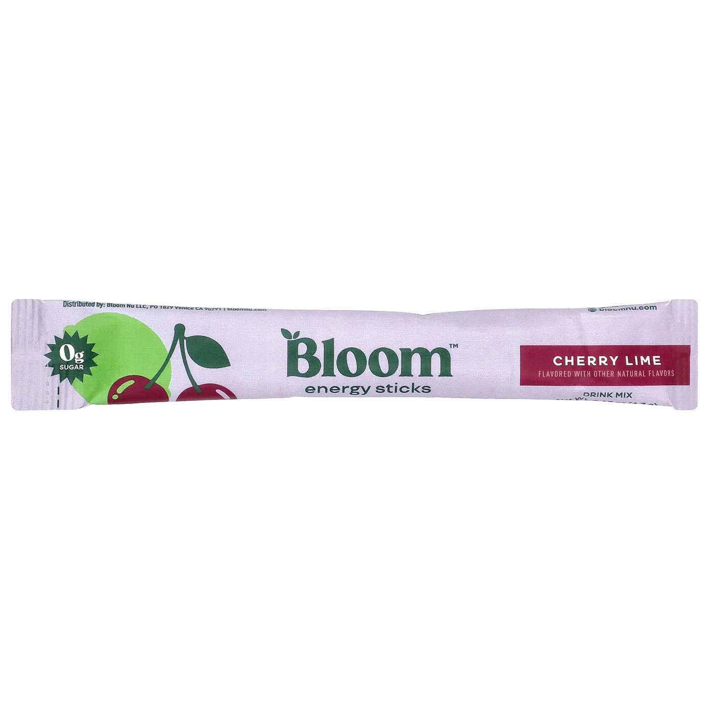 Bloom, Energy Sticks, Cherry Lime, 10 Stick Packs, 0.17 oz (4.7 g) Each