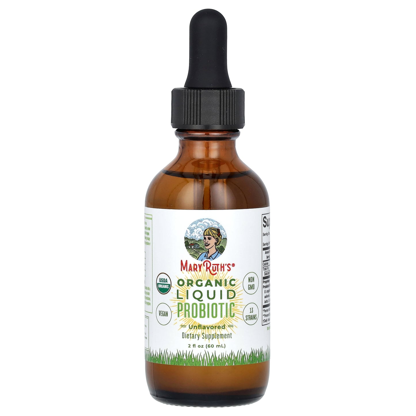 MaryRuth's, Organic Liquid Probiotic, Unflavored, 2 fl oz (60 ml)