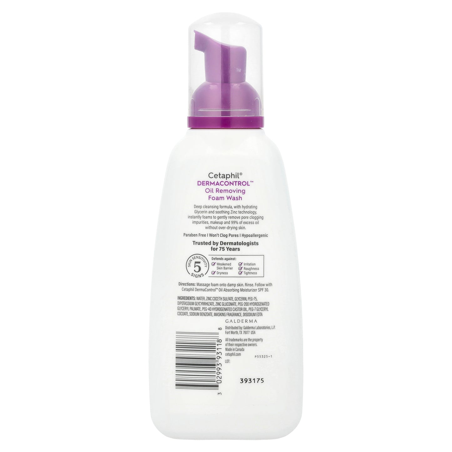 Cetaphil, Derma Control™, Oil Removing Foam Wash, 8 fl oz (237 ml)