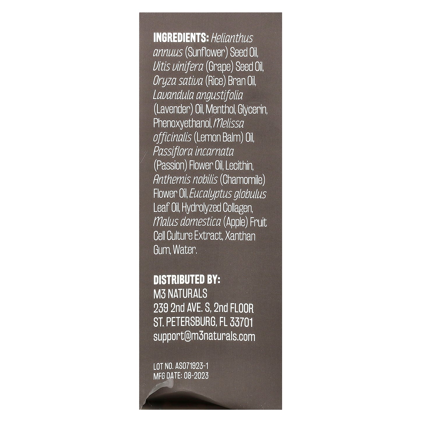 M3, Lavender Massage Oil, 8 fl oz (240 ml)