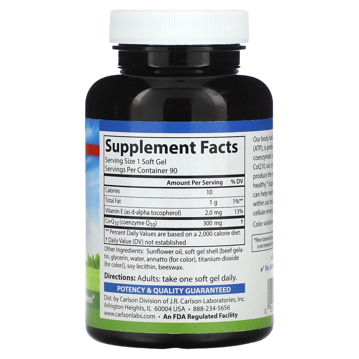 Carlson, CoQ10, 90 Soft Gels