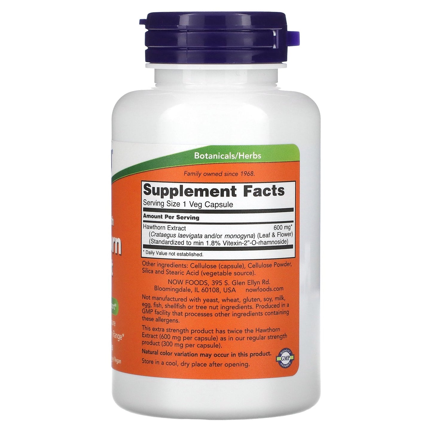 NOW Foods, Hawthorn Extract, 600 mg, 90 Veg Capsules