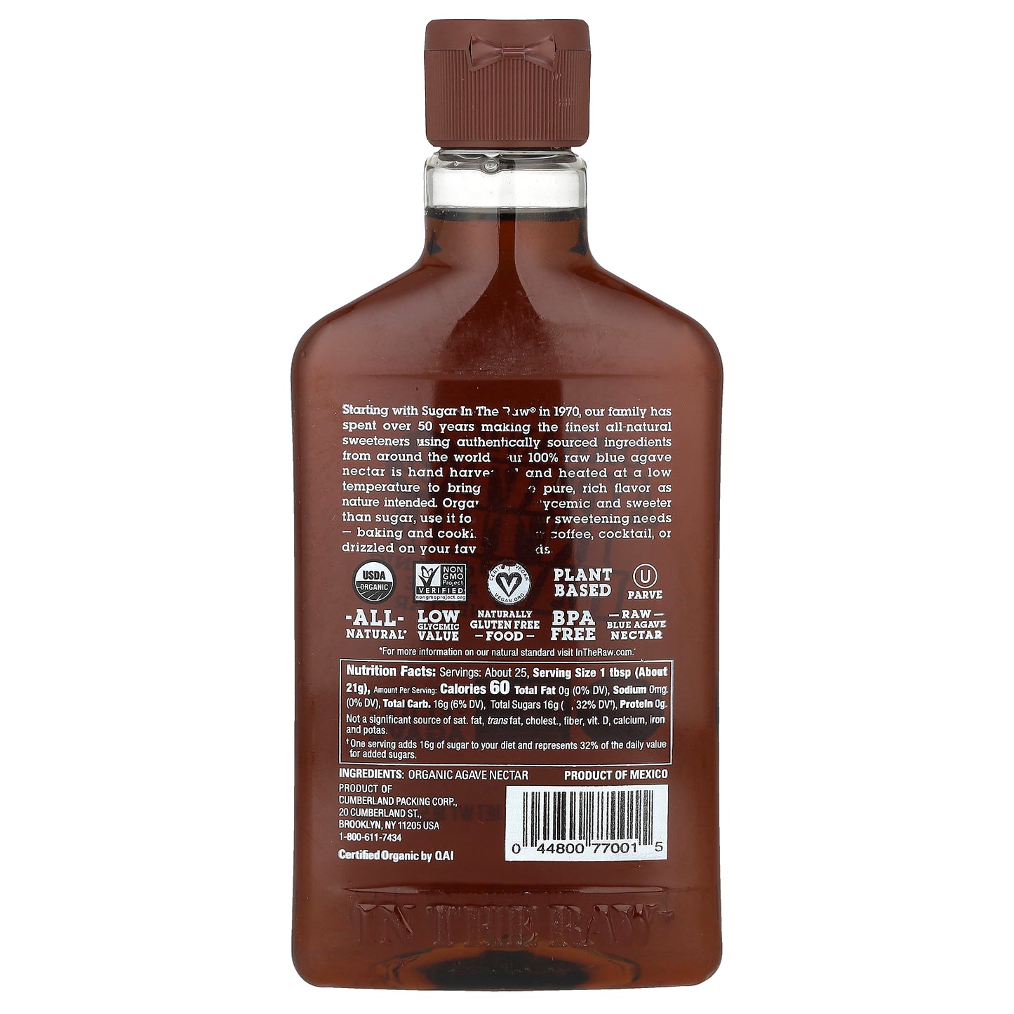 In the Raw, Organic Agave In The Raw®, 18.5 oz (525 g)