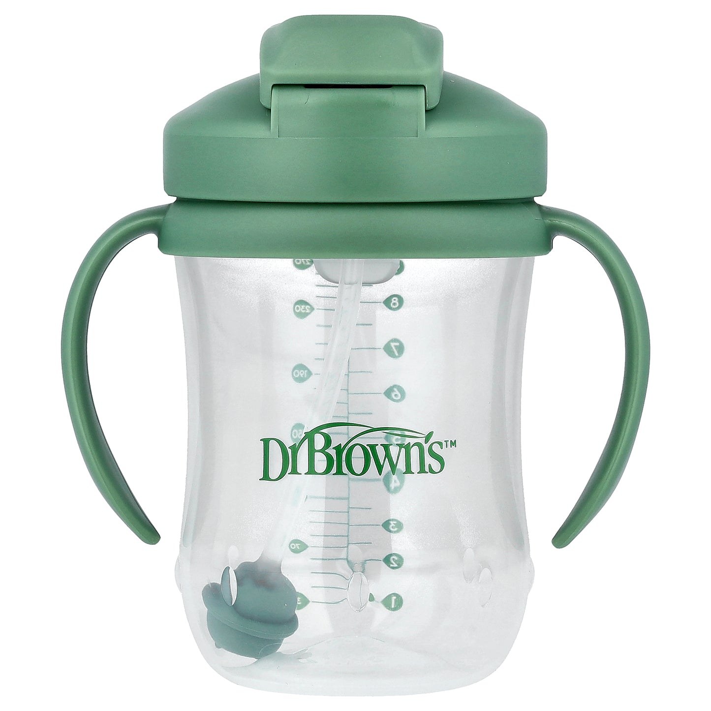 Dr. Brown's, Baby's 1st Straw Cup, 6 Months +, Olive Green , 9 oz (270 ml)