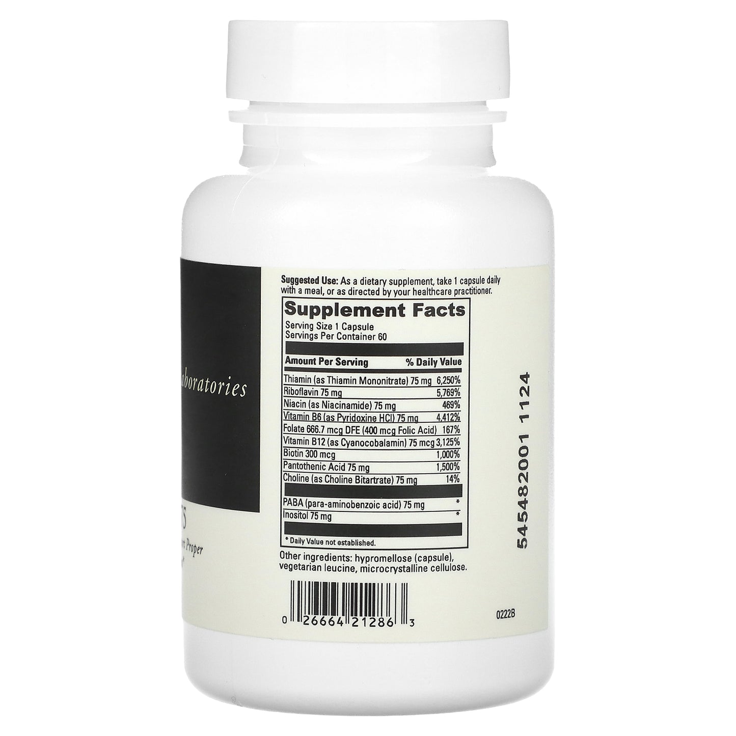 DaVinci Laboratories, B Complex-75, 60 Capsules