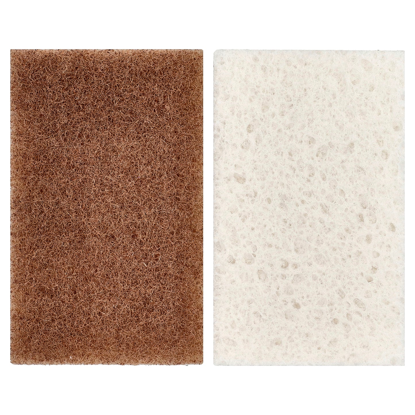Full Circle, In a Nutshell™, Walnut Scrubber Sponges, 2 Sponges, 4.4" x 2.75" (11.2 cm x 7 cm) Each