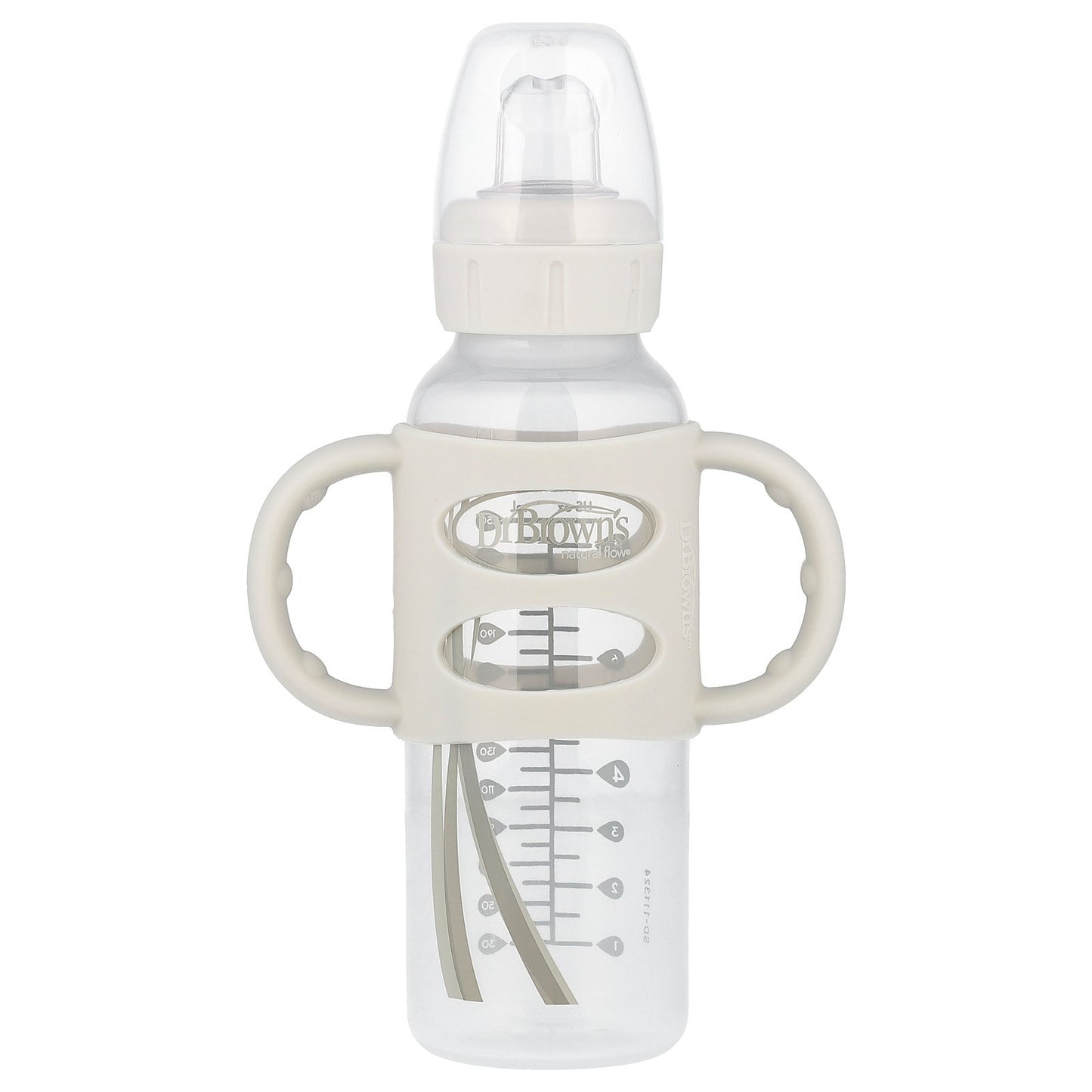 Dr. Brown's, Sippy Spout Bottle, 6 Months +, Gray , 8 oz (250 ml)