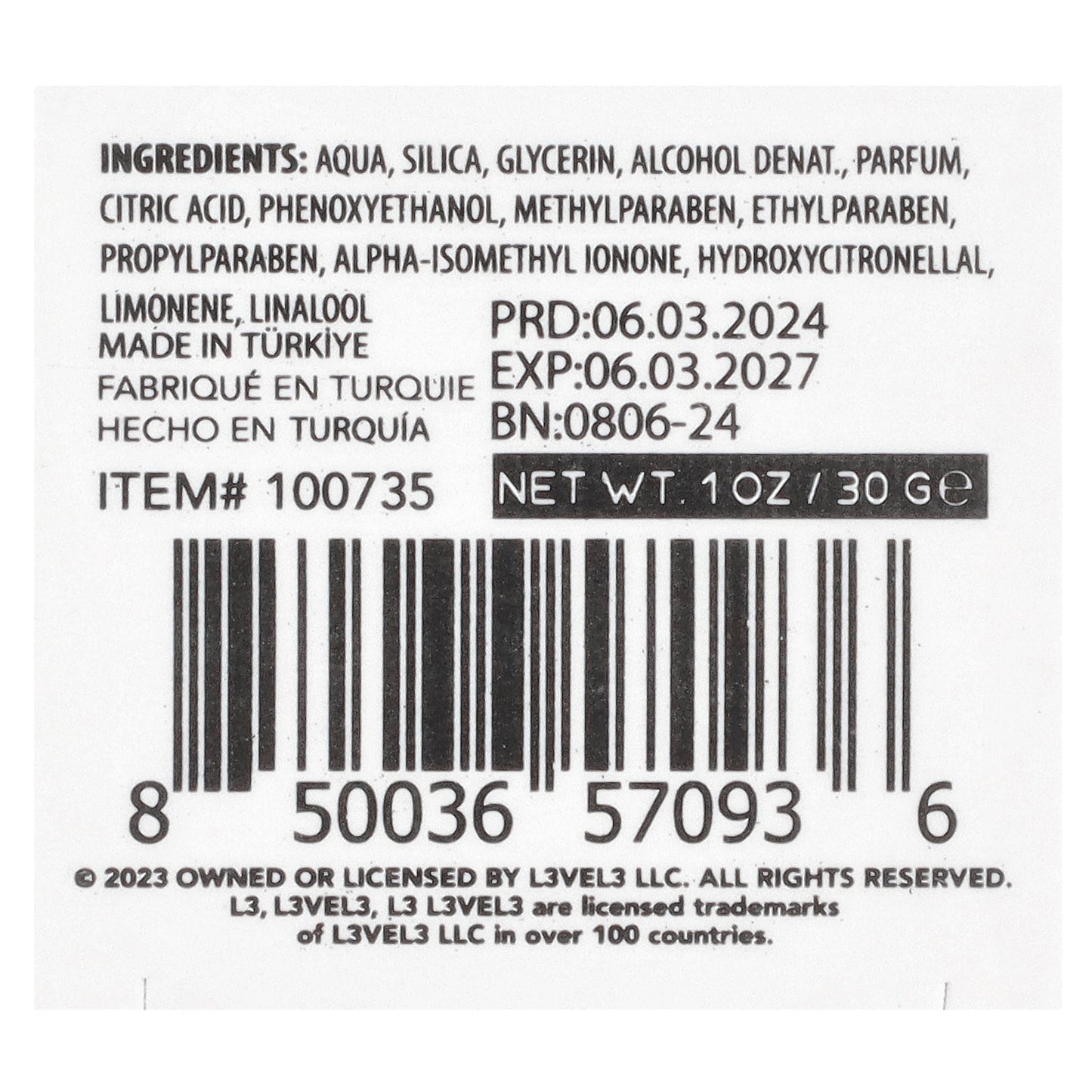 Level 3, Styling Powder, Light Dust, 1 oz (30 g)