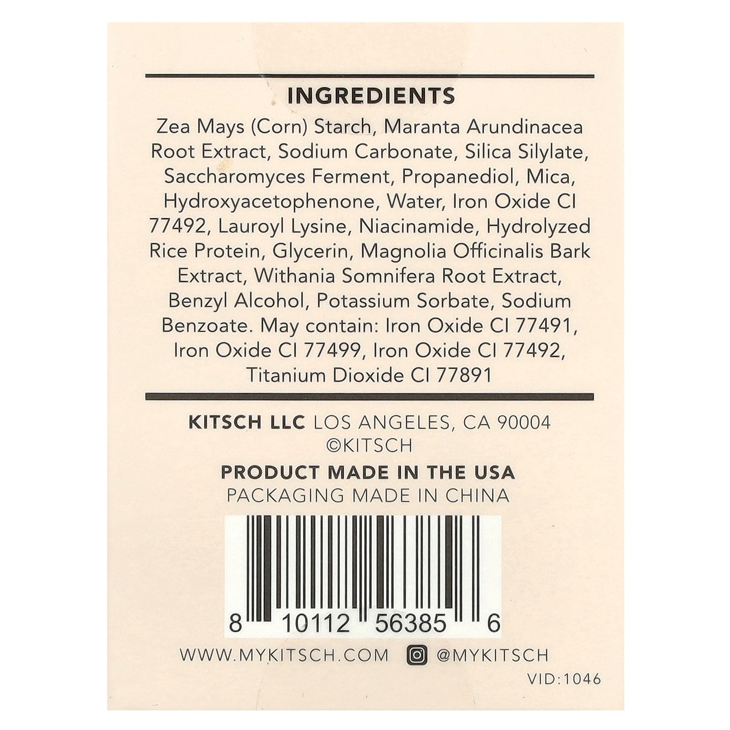 Kitsch, Volumizing Rice Protein Dry Shampoo, Light Tinted Powder, 0.28 oz (8 g)