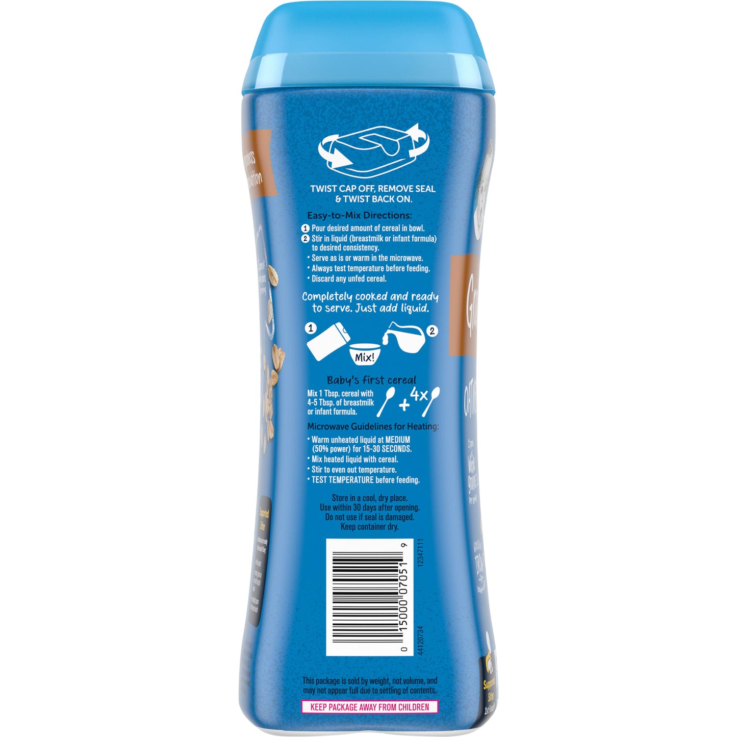 Gerber, Oatmeal Cereal, 1st Foods®, 16 oz (454 g)