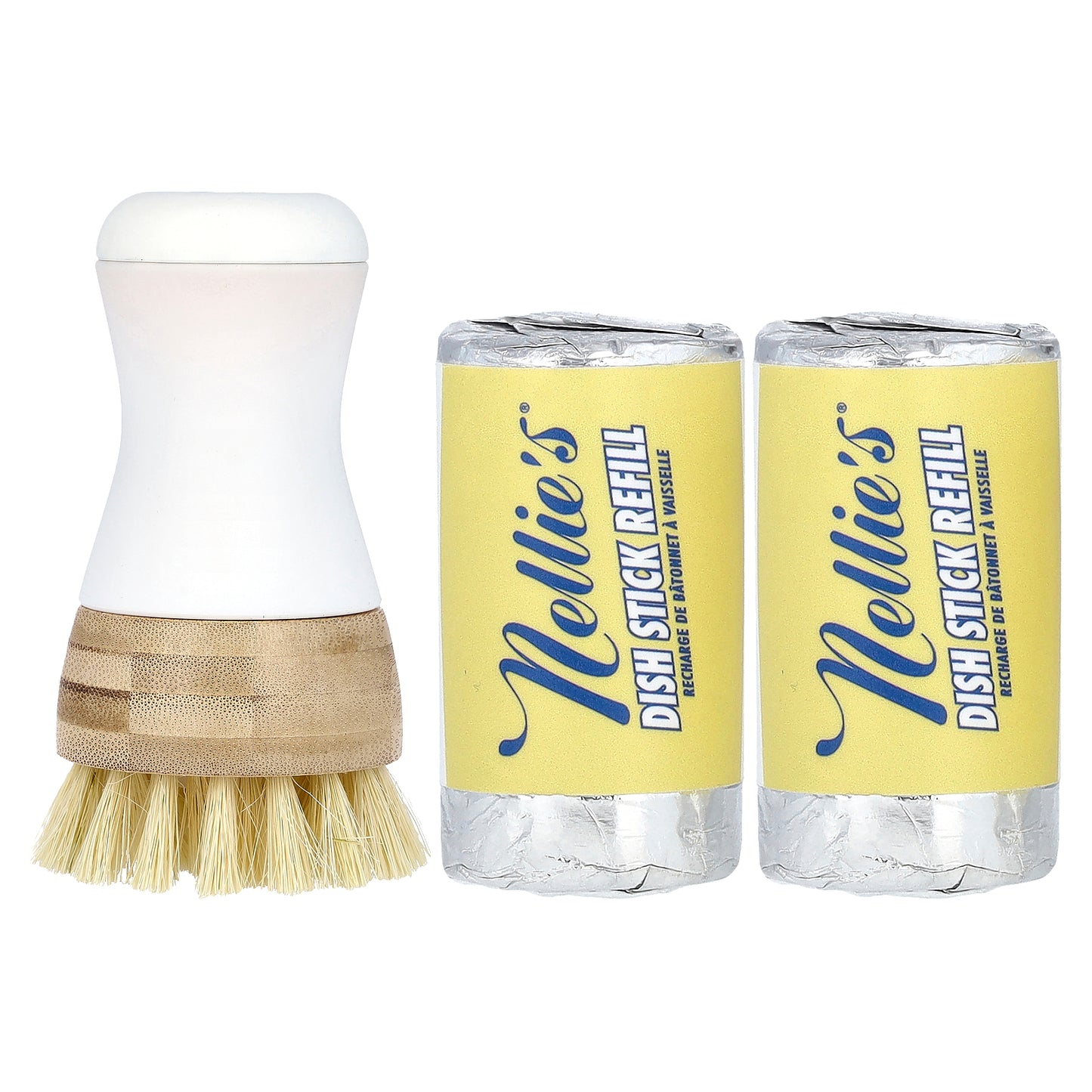 Nellie's, Dish Stick, 1 Stick, 2 Refills
