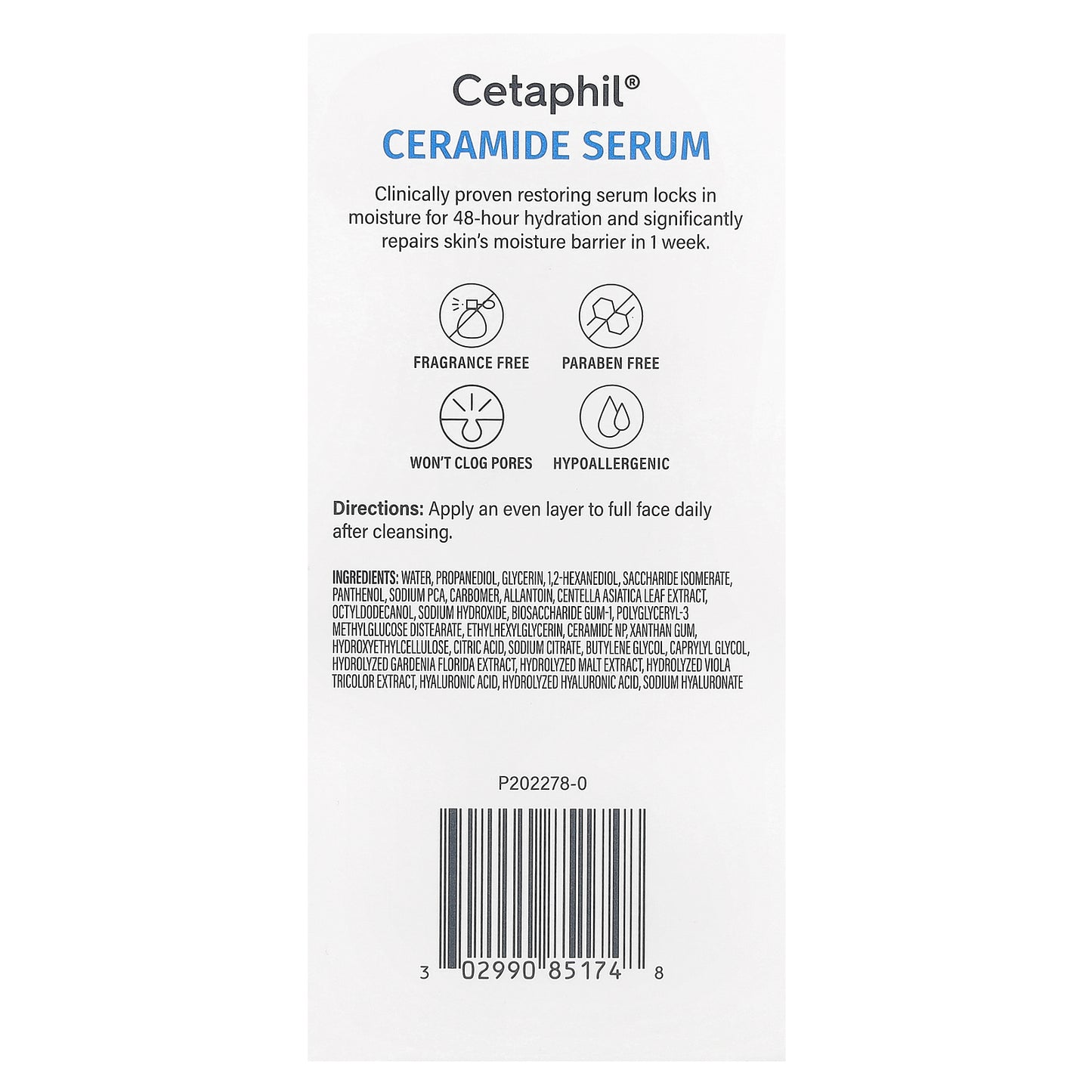 Cetaphil, Ceramide Serum, Fragrance Free, 1 fl oz (30 ml)