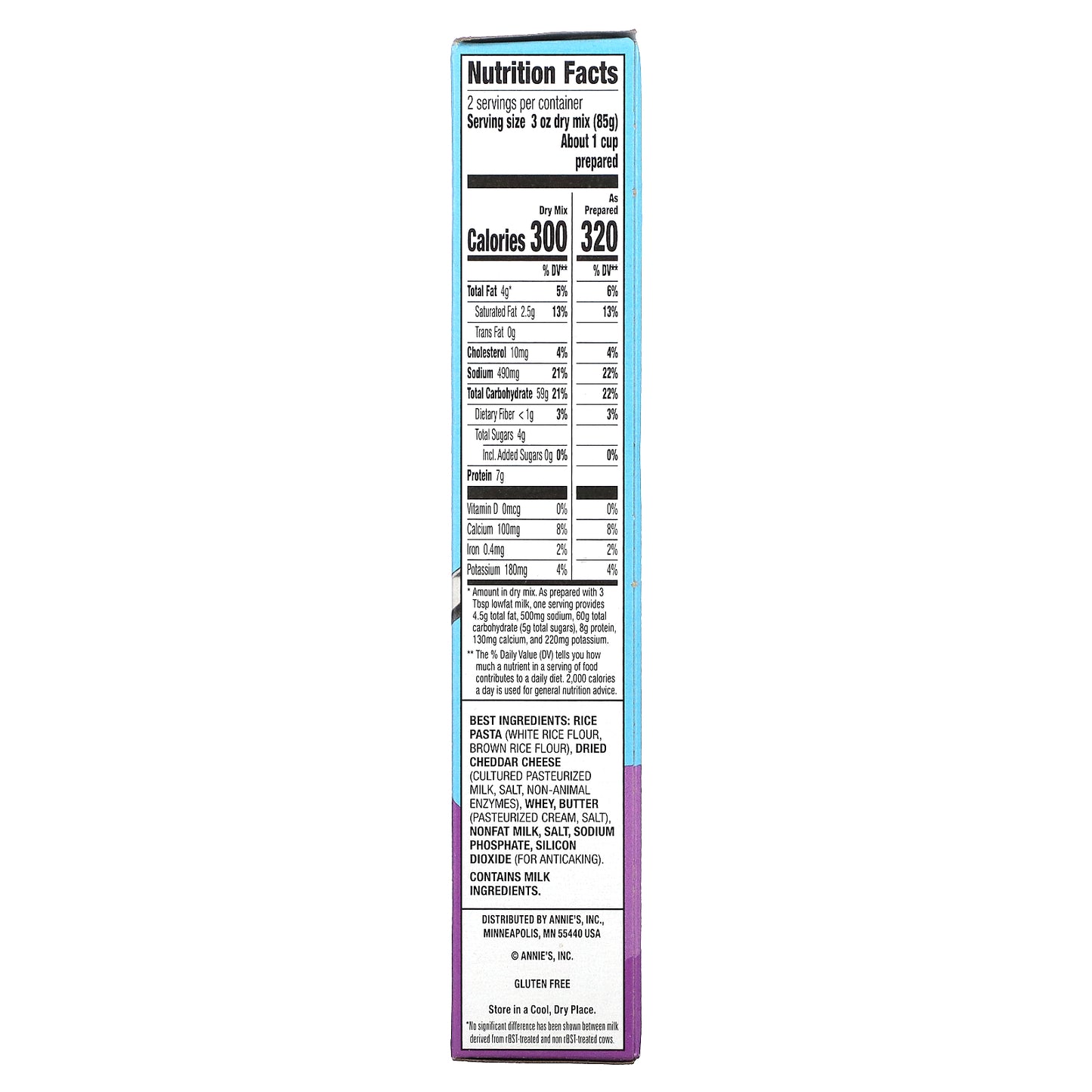 Annie's Homegrown, Rice Pasta & White Cheddar, Gluten Free, 6 oz (170 g)