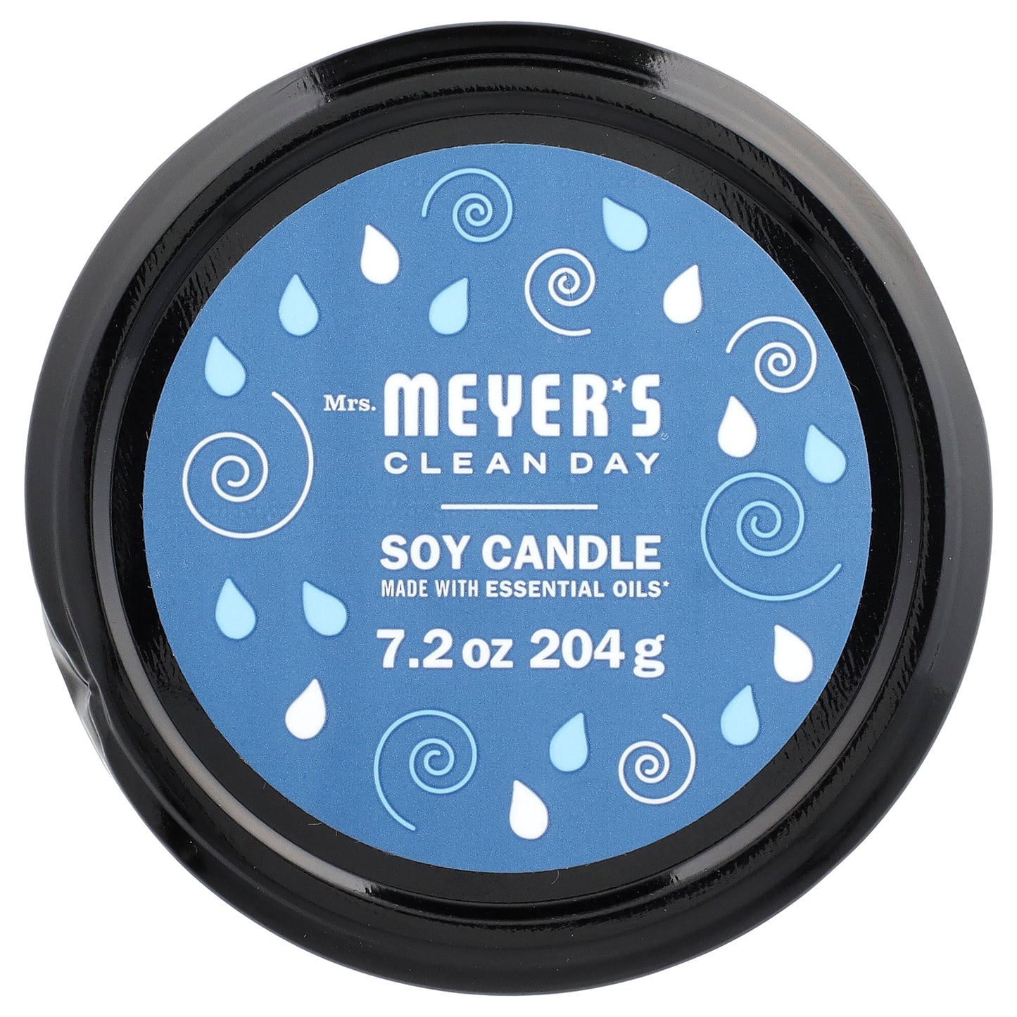 Mrs. Meyers Clean Day, Scented Soy Candle, Rain Water, 7.2 oz (204 g)