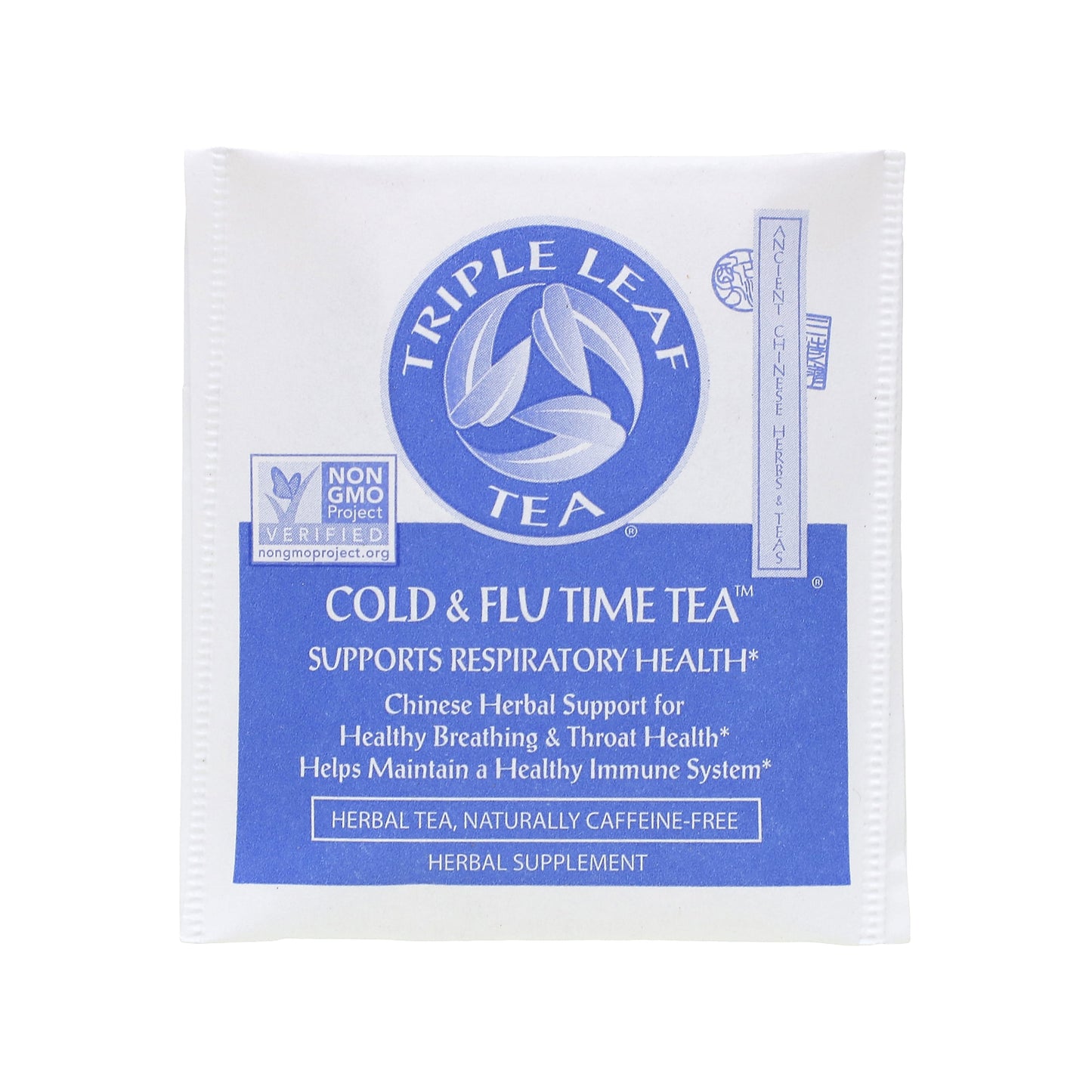 Triple Leaf Tea, Cold & Flu Time Herbal Tea, Caffeine Free, 20 Tea Bags, 1.06 oz (30 g)