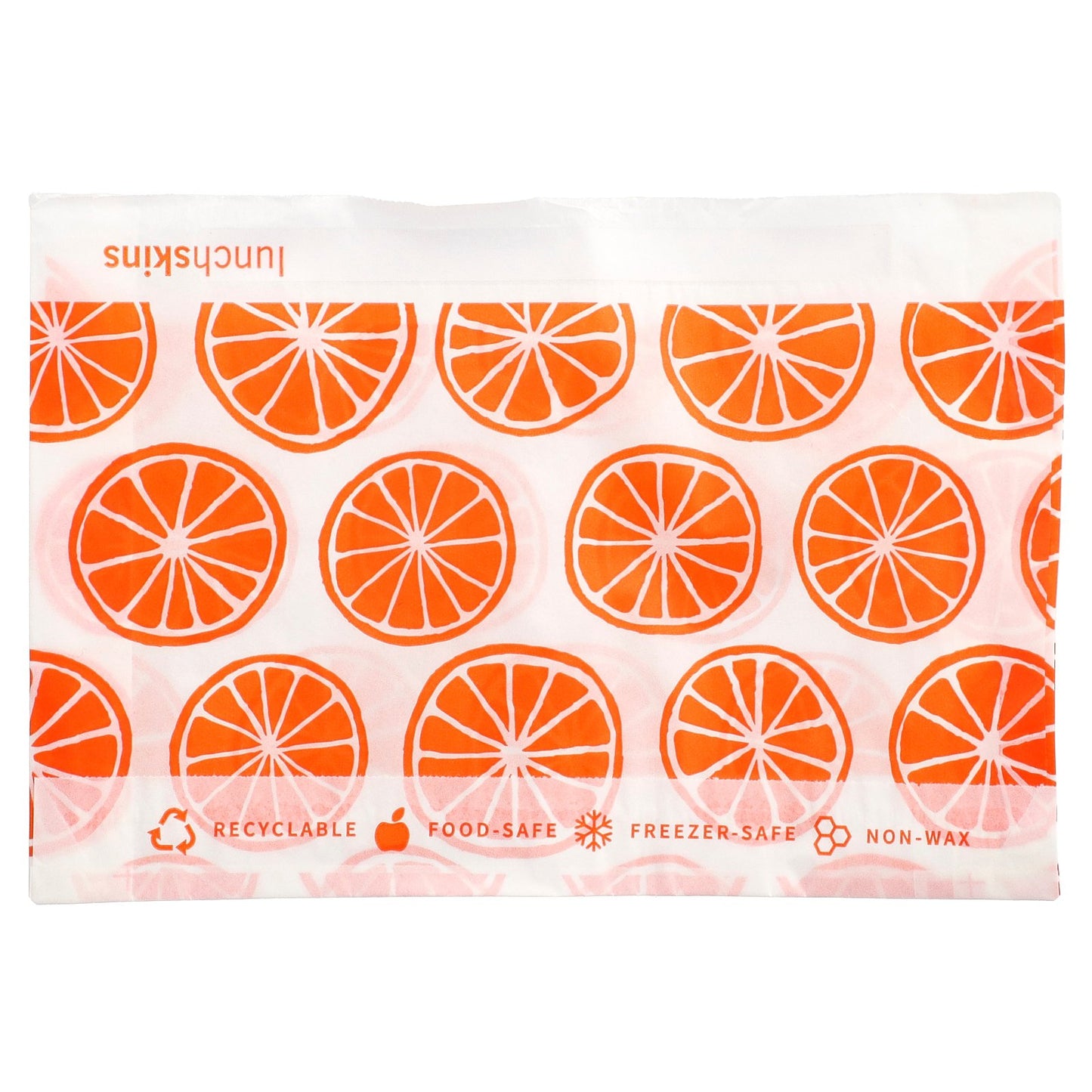 Lunchskins, Paper Snack Bags, Orange, 50 Bags
