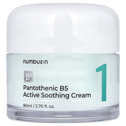 Numbuzin, No. 1 Pantothenic B5 Active Soothing Cream , 2.82 fl oz (80 ml)