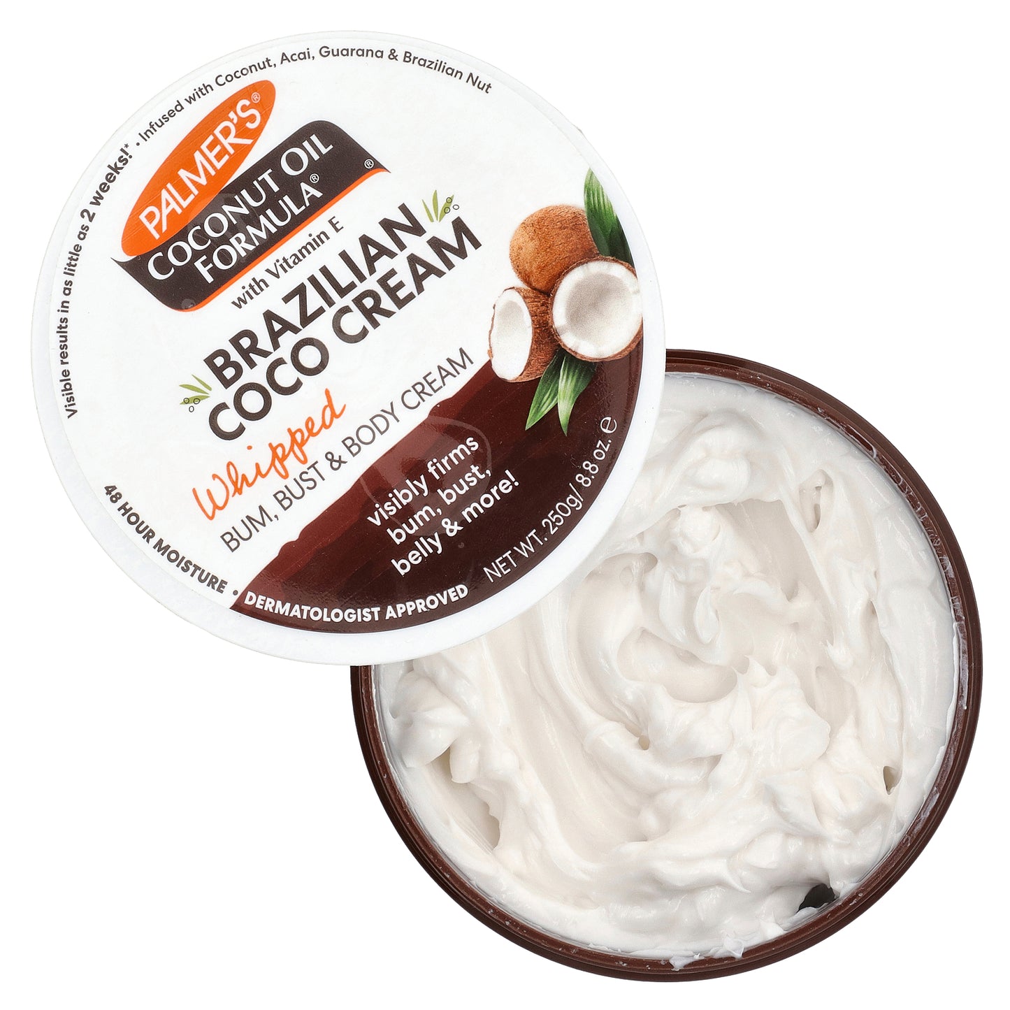 Palmer's, Coconut Oil Formula® with Vitamin E, Brazilian Coco Cream, Whipped, 8.8 oz (250 g)