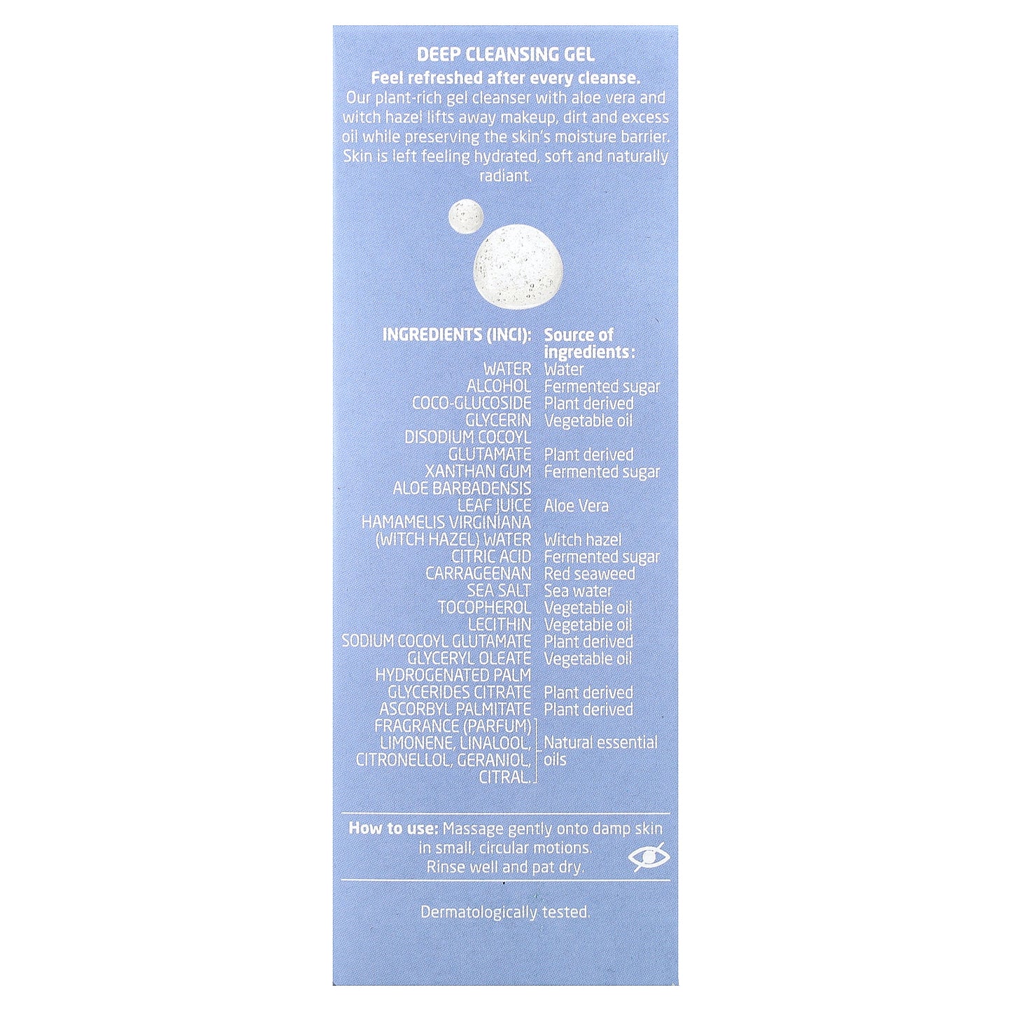 Weleda, Deep Cleansing Gel With Aloe Vera and Witch Hazel , 5 fl oz (150 ml)