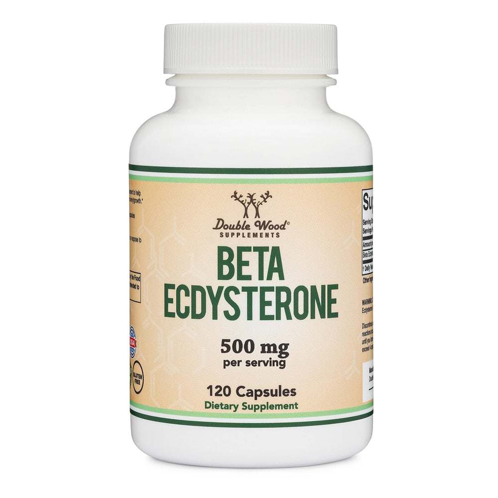 Double Wood Supplements, Beta Ecdysterone, 500 mg, 120 Capsules