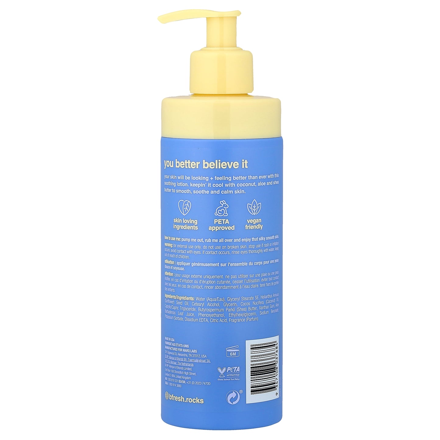 b.fresh, Better Than Ever, Soothing Body Lotion, 12 fl oz (355 ml)