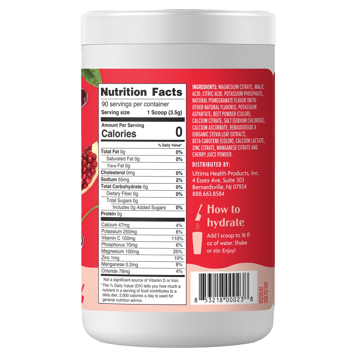 Ultima Replenisher, Electrolyte Mix, Cherry Pomegranate, 11 oz (306 g)