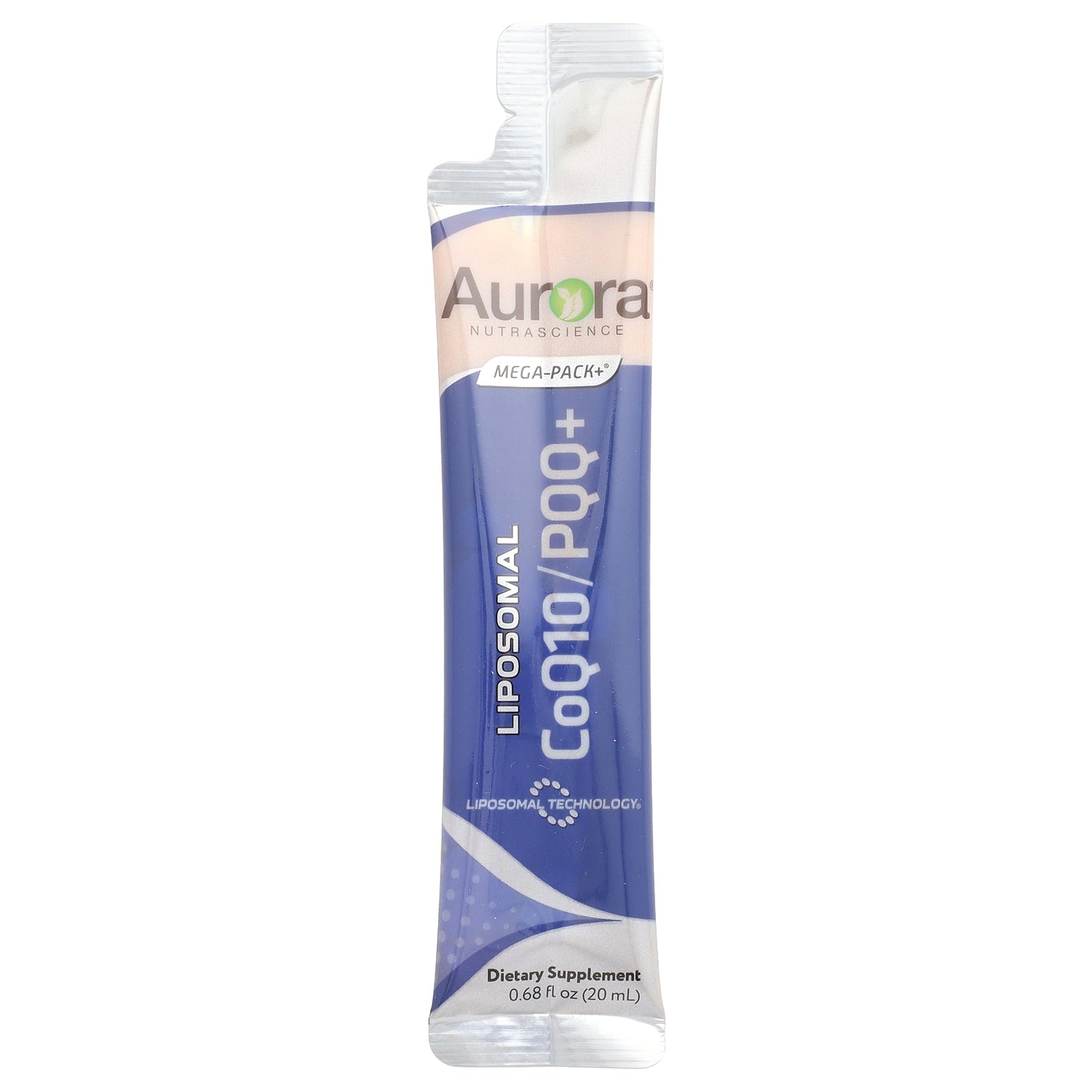 Aurora Nutrascience, Liposomal CoQ10/PQQ+, 10 Packets, 0.68 fl oz (20 ml) Each