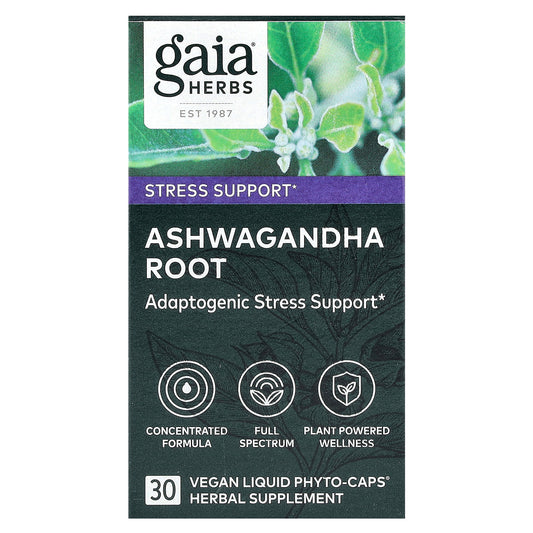 Gaia Herbs, Ashwagandha Root , 30 Vegan Liquid Phyto-Caps