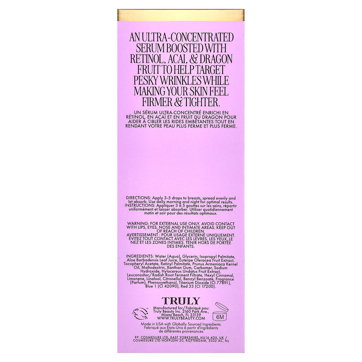 Truly Beauty, Acai Your Boobies Firming Body Serum, 3.1 fl oz (90 ml)