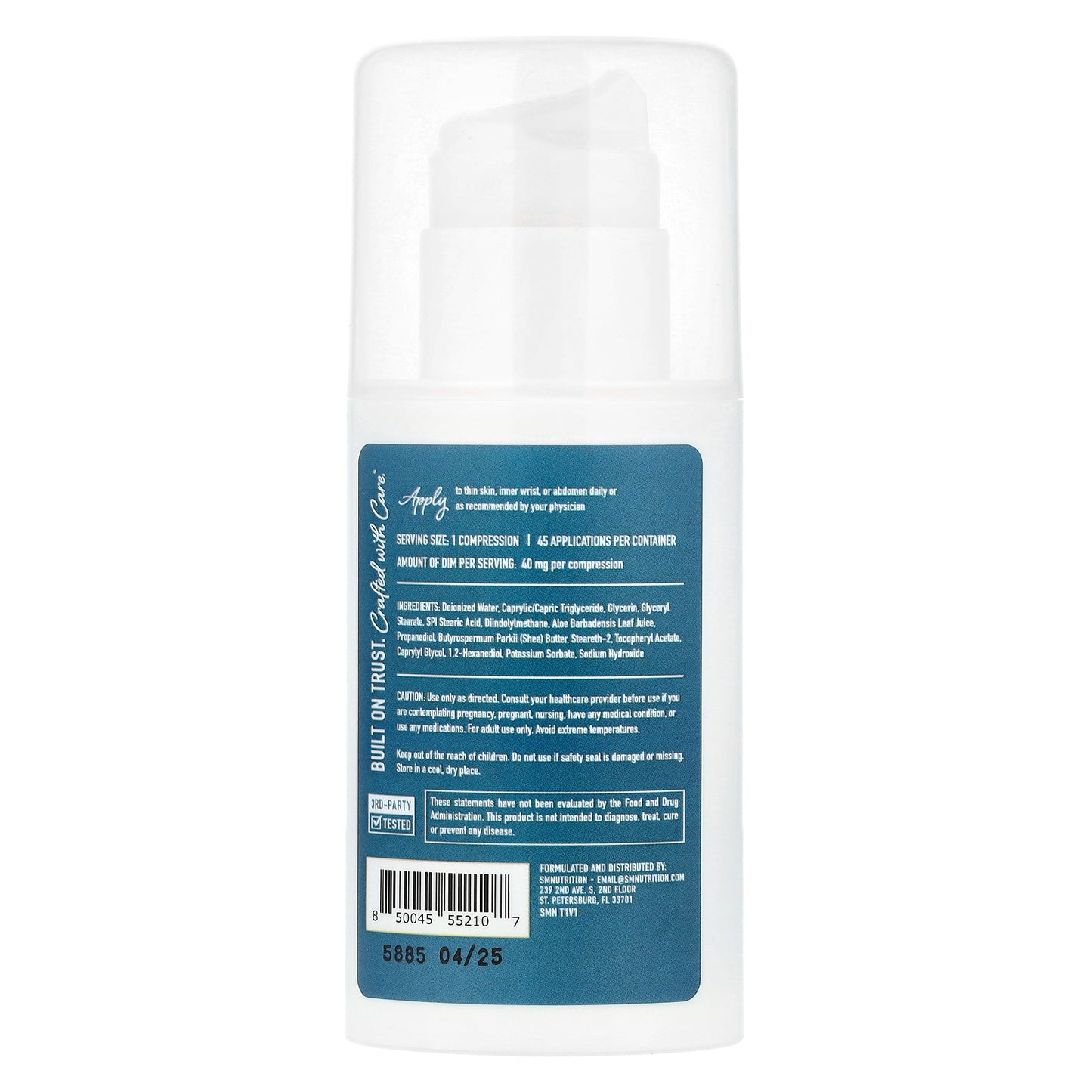 SMNutrition, DIM Cream, 3 oz