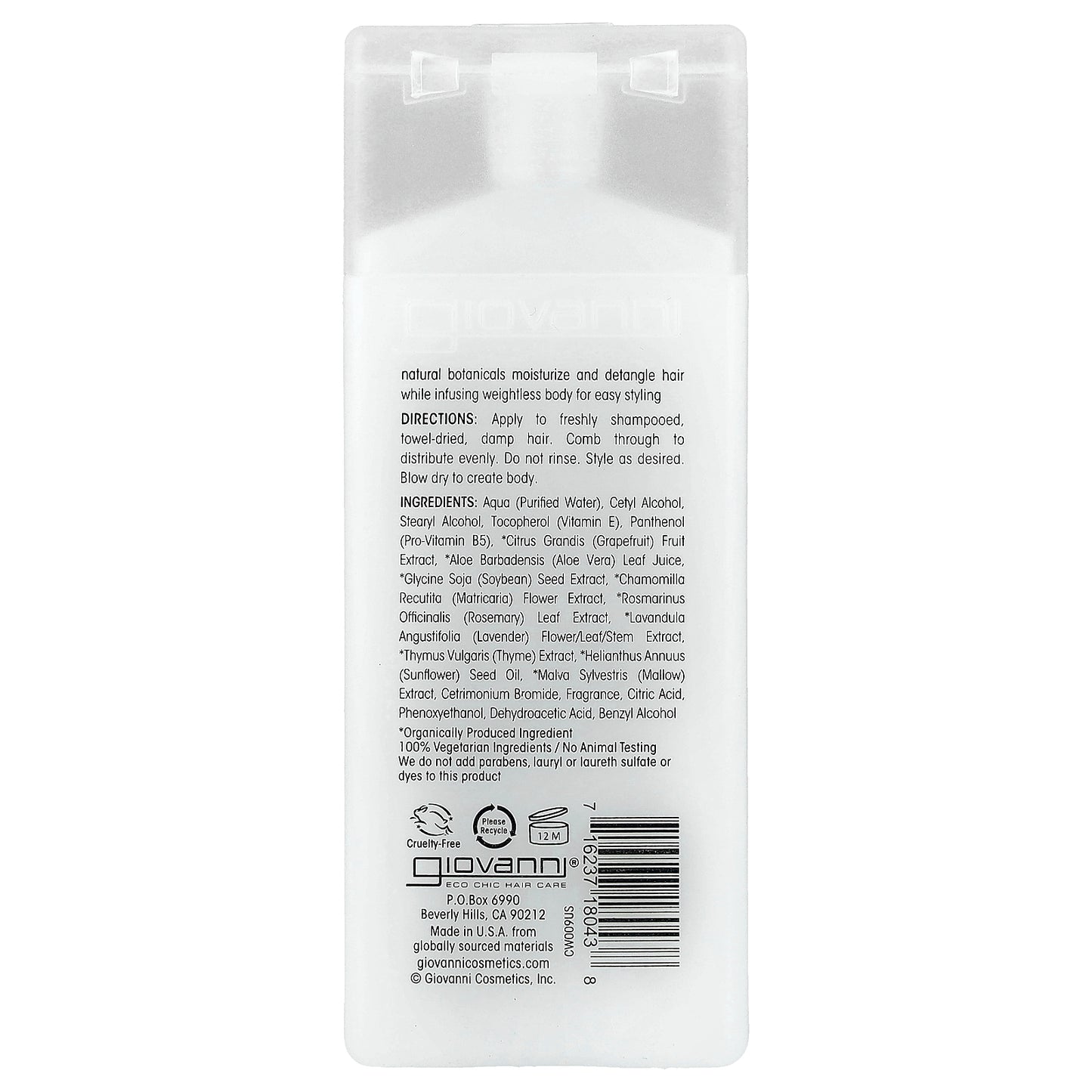 Giovanni, Direct Leave-In™ Weightless Moisture Conditioner, For All Hair Types, 2 fl oz (60 ml)