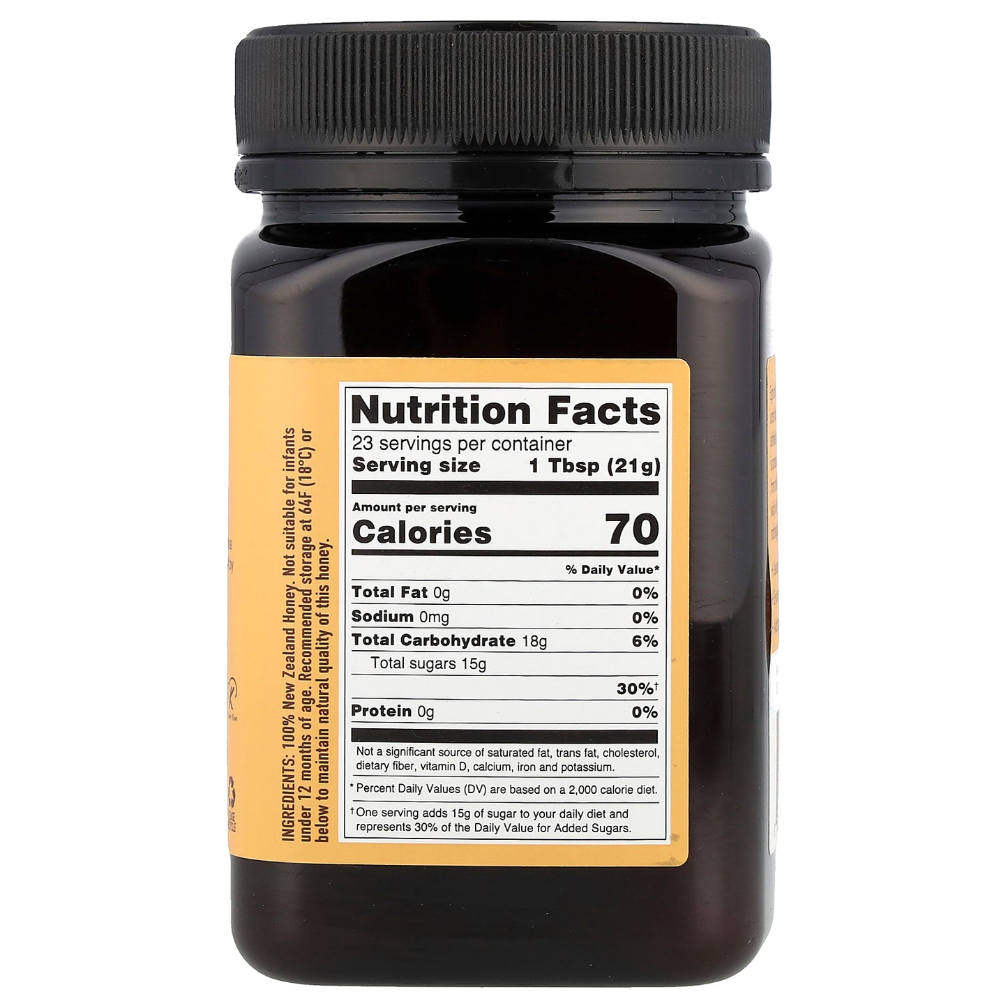 Egmont Honey, Manuka Honey, Raw & Unpasteurized, MGO 50+, 17.6 oz (500 g)