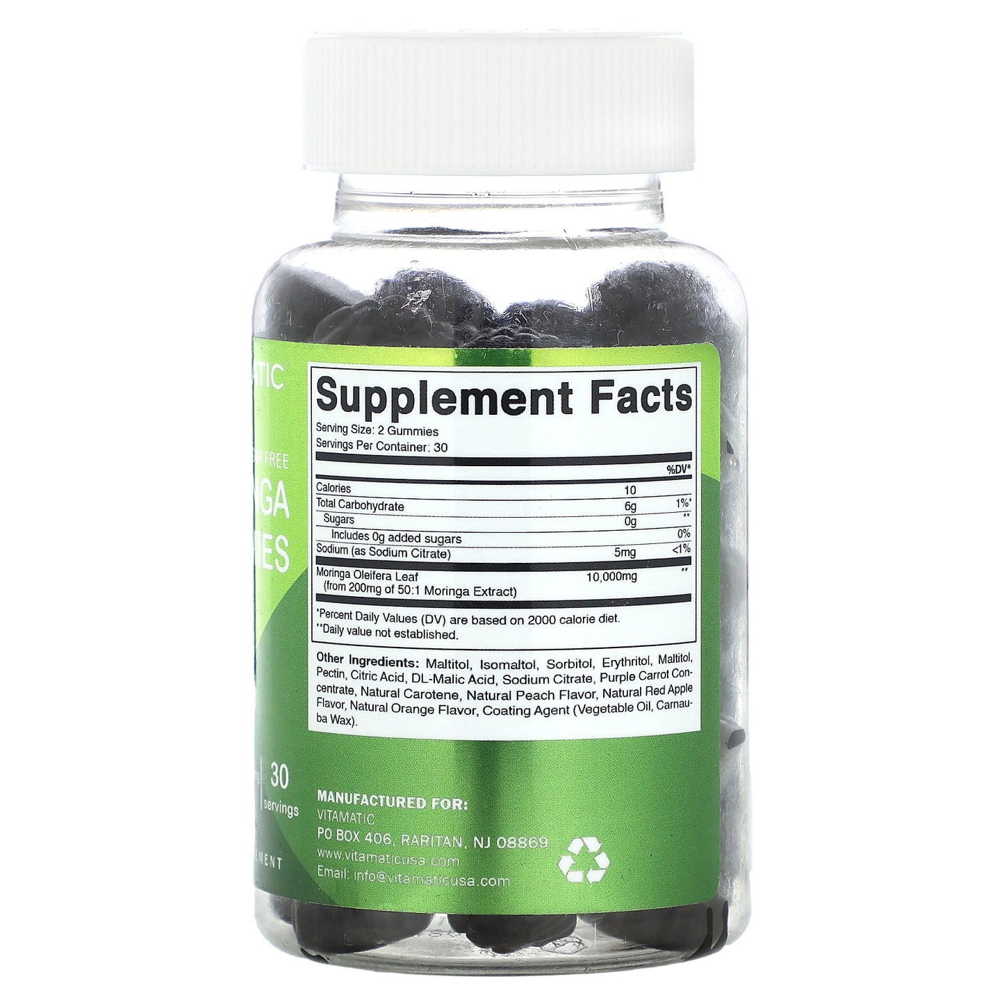 Vitamatic, Sugar Free Moringa Gummies, 60 Gummies (5,000 mg per Gummy)