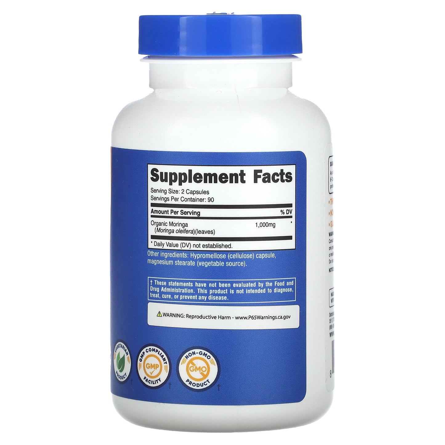 Nutricost, Moringa, 180 Capsules (500 mg per Capsule)