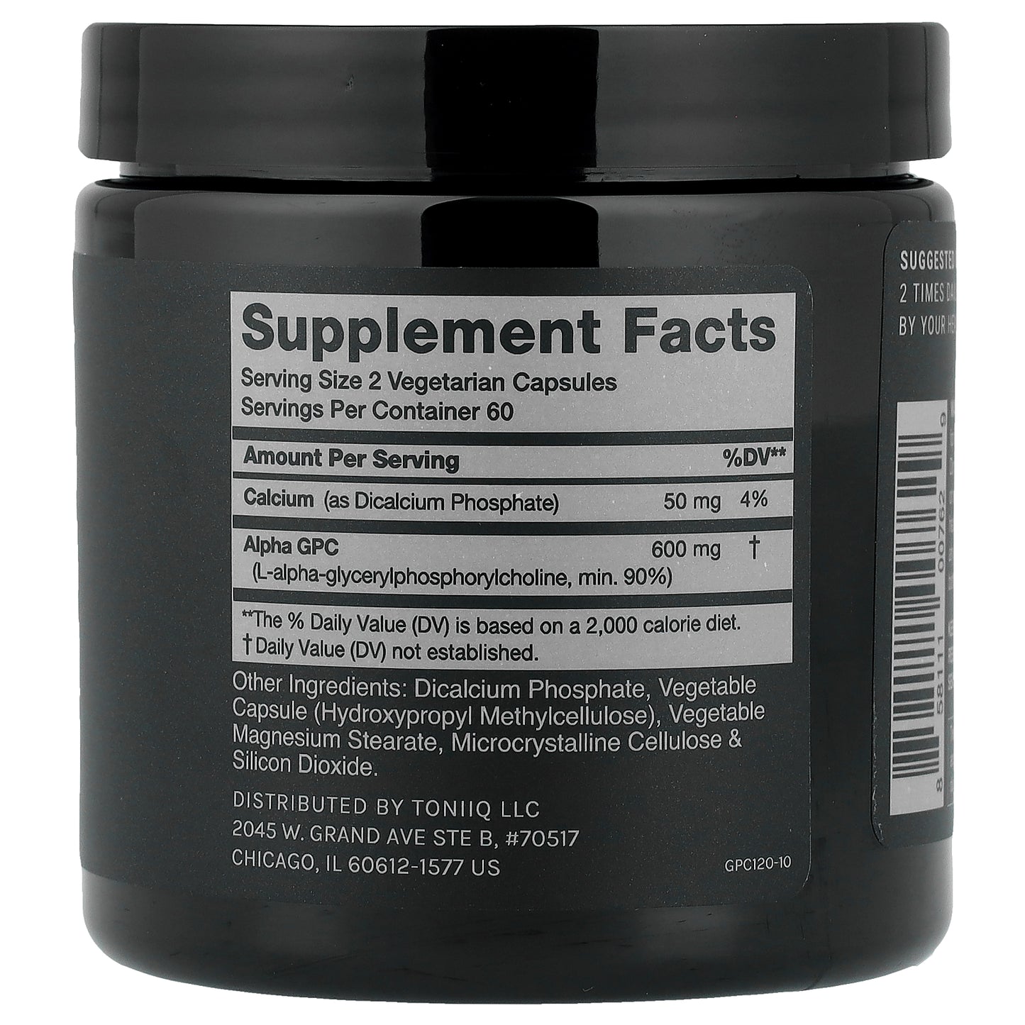 Toniiq, Alpha GPC, 120 Capsules