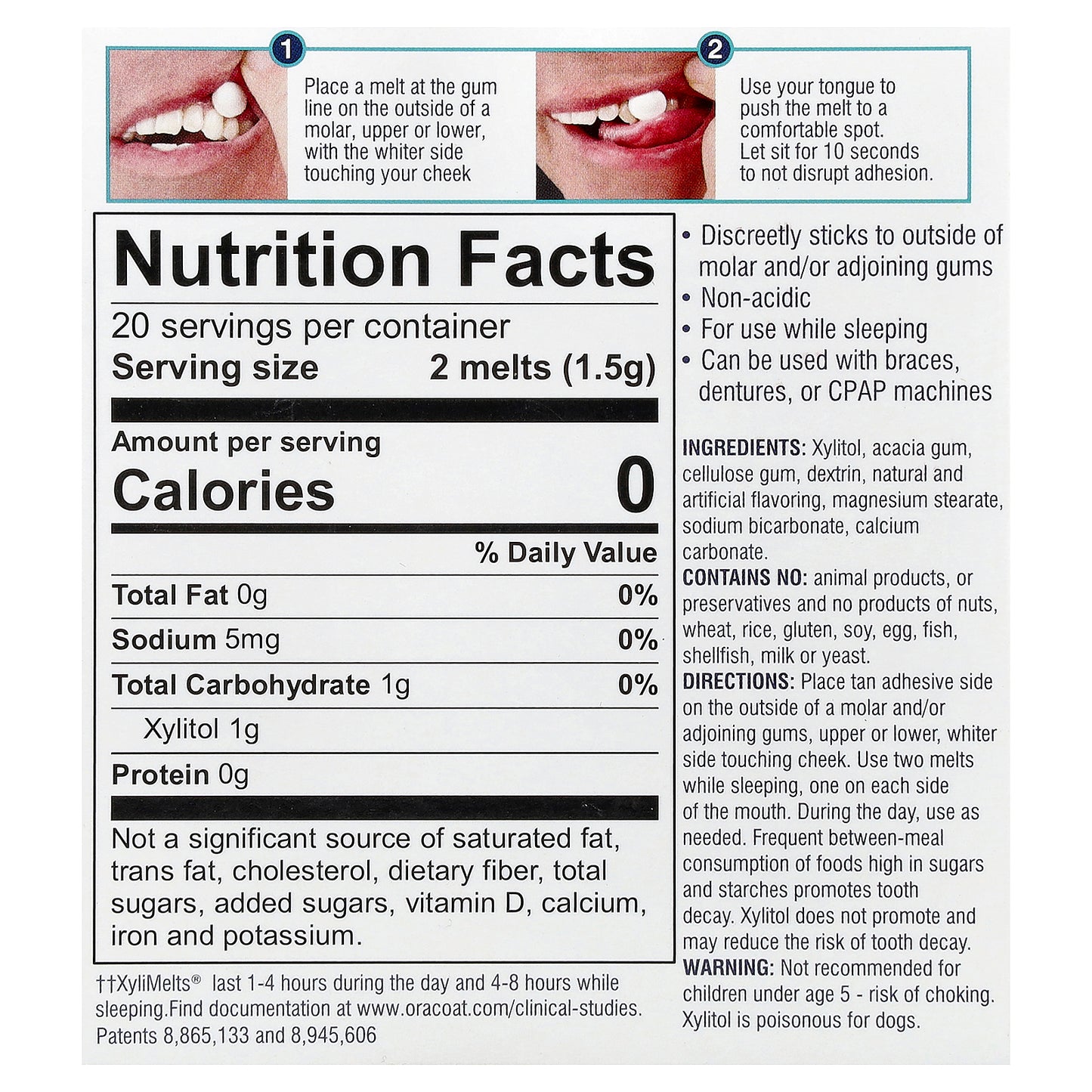 OraCoat, XyliMelts® Dry Mouth, Berry Smoothie, 40 Melts